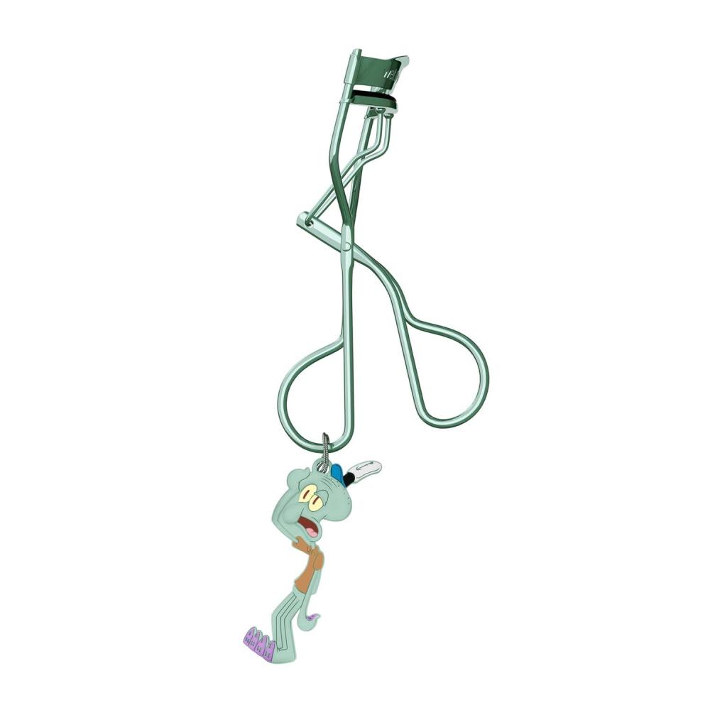 wet n wild Eyelash Curler & Charm, Gentle Silicone Cushion Pad, Curls & Lifts Lashes – Spongebob(Squidward)