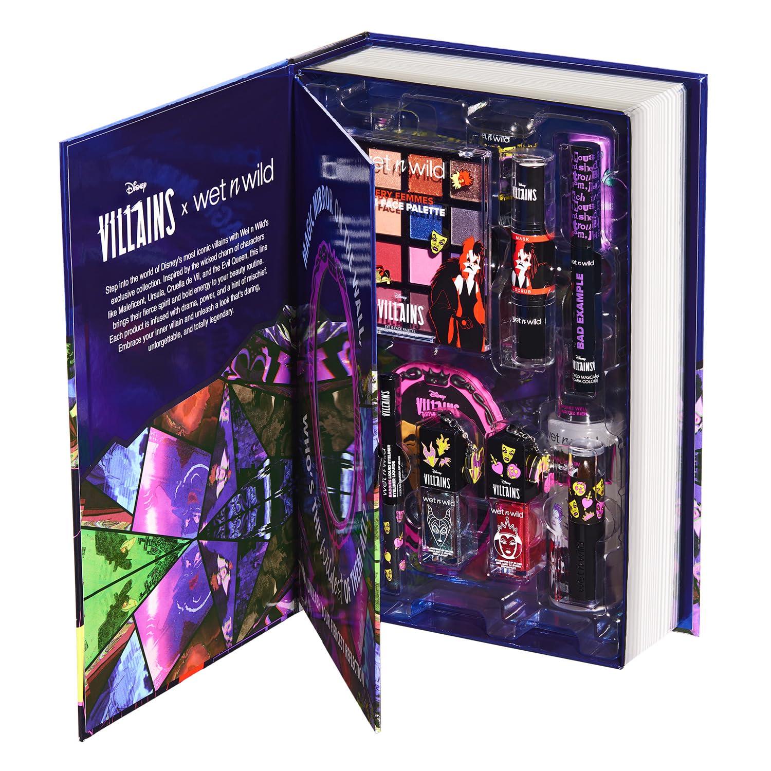 wet n wild Marilyn Monroe Collection PR Box – Makeup Set with Versatile Brushes, Buildable & Blendable Palettes, Vibrant Colors, & Lip Glosses for Unique Looks, Cruelty-Free & Vegan(Disney Villains)