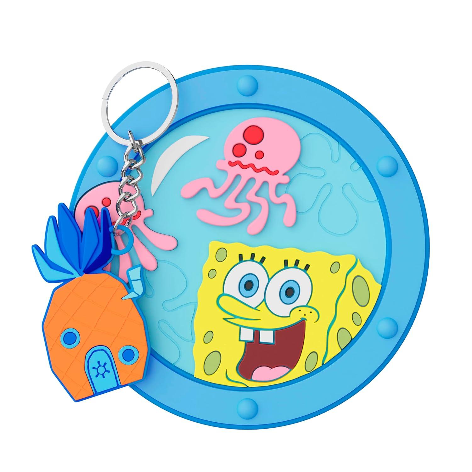 wet n wild SpongeBob Collection Mirror & Keychain Set, Fun & Functional Unbreakable Acrylic Design – Always Looking Up(Always Looking Up)