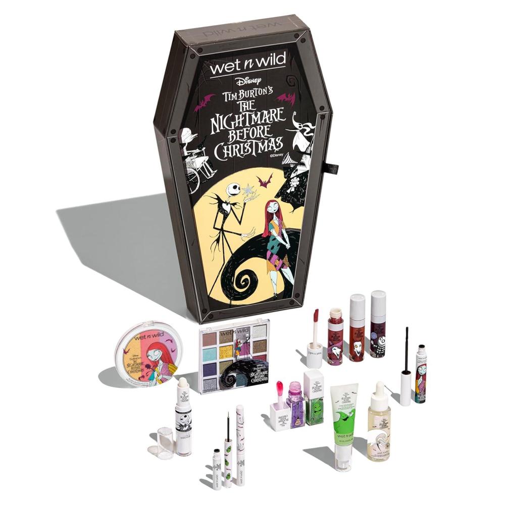 wet n wild Marilyn Monroe Collection PR Box – Makeup Set with Versatile Brushes, Buildable & Blendable Palettes, Vibrant Colors, & Lip Glosses for Unique Looks, Cruelty-Free & Vegan(Nightmare Before Christmas)