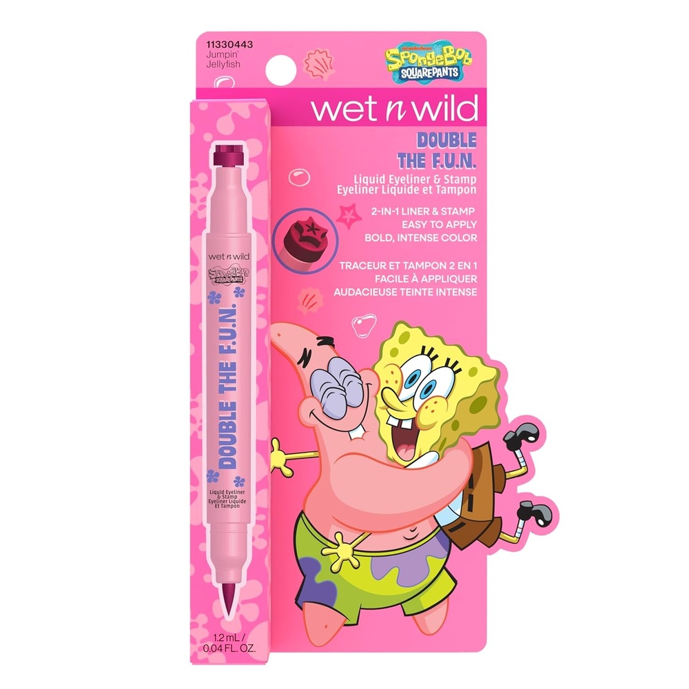 wet n wild Spongebob Double The F.U.N. Liquid Eyeliner & Stamp – Jumpin’ Jellyfish
