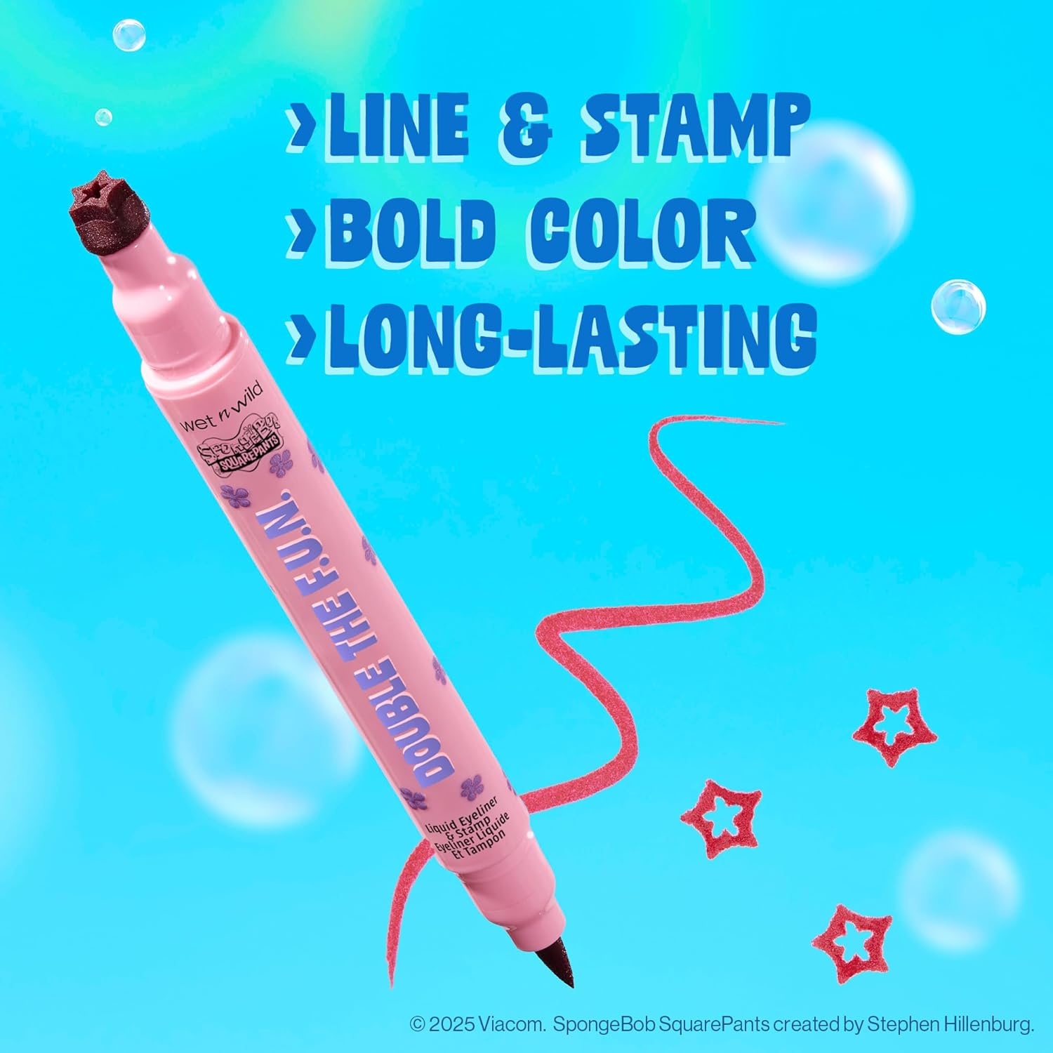 wet n wild Spongebob Double The F.U.N. Liquid Eyeliner & Stamp – Jumpin’ Jellyfish