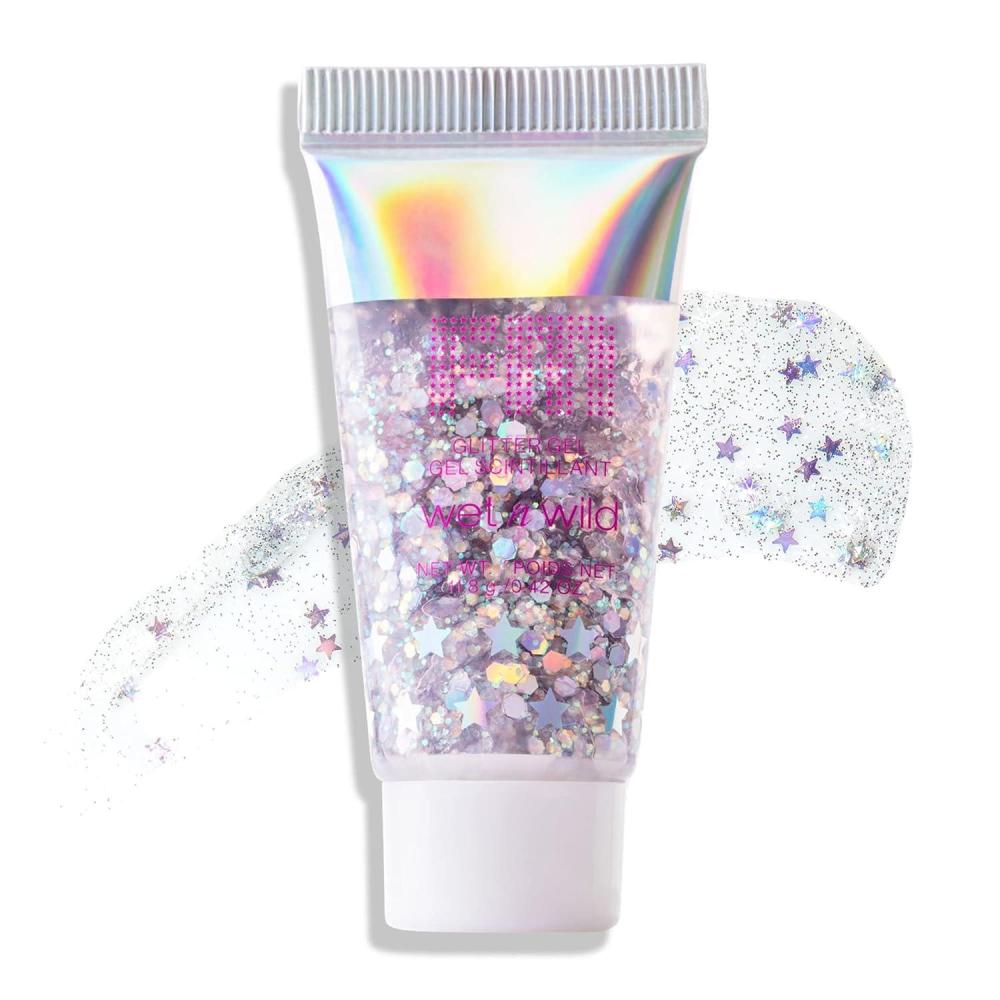 wet n wild Spongebob Best Day Ever Glitter Body Illuminator, Lightweight Non-Sticky Radiant Glow, Blendable Hydrating Formula(Seeing Double)