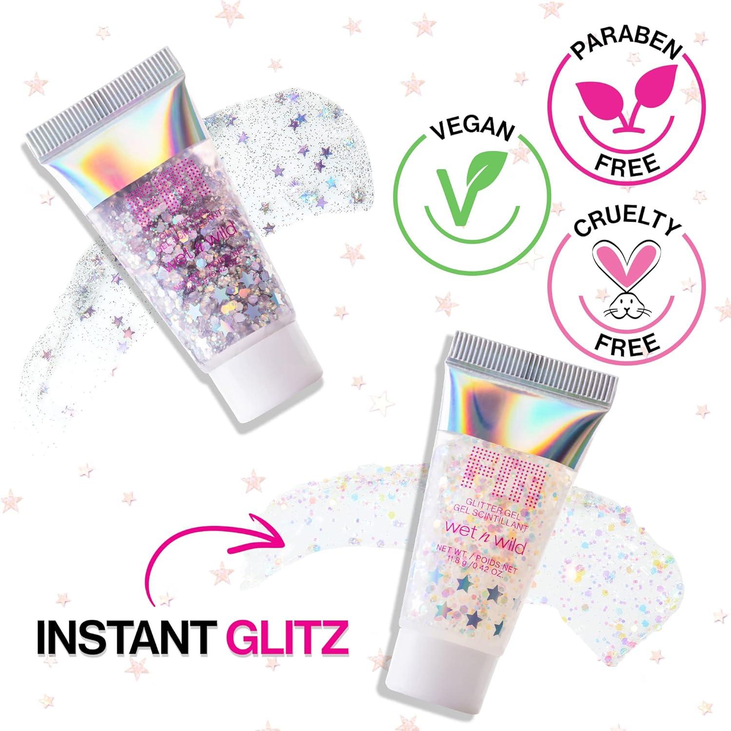 wet n wild Spongebob Best Day Ever Glitter Body Illuminator, Lightweight Non-Sticky Radiant Glow, Blendable Hydrating Formula(Seeing Double)