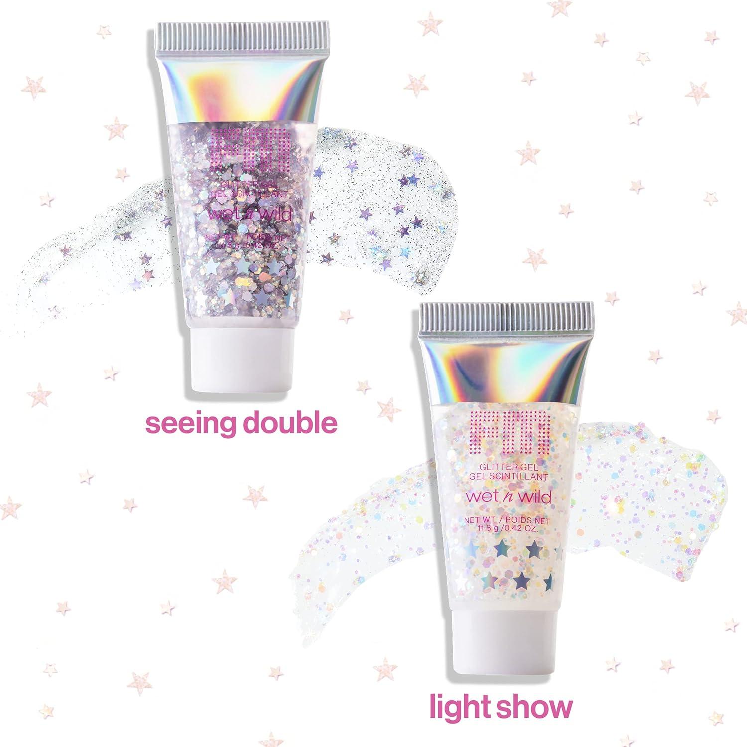 wet n wild Spongebob Best Day Ever Glitter Body Illuminator, Lightweight Non-Sticky Radiant Glow, Blendable Hydrating Formula(Seeing Double)