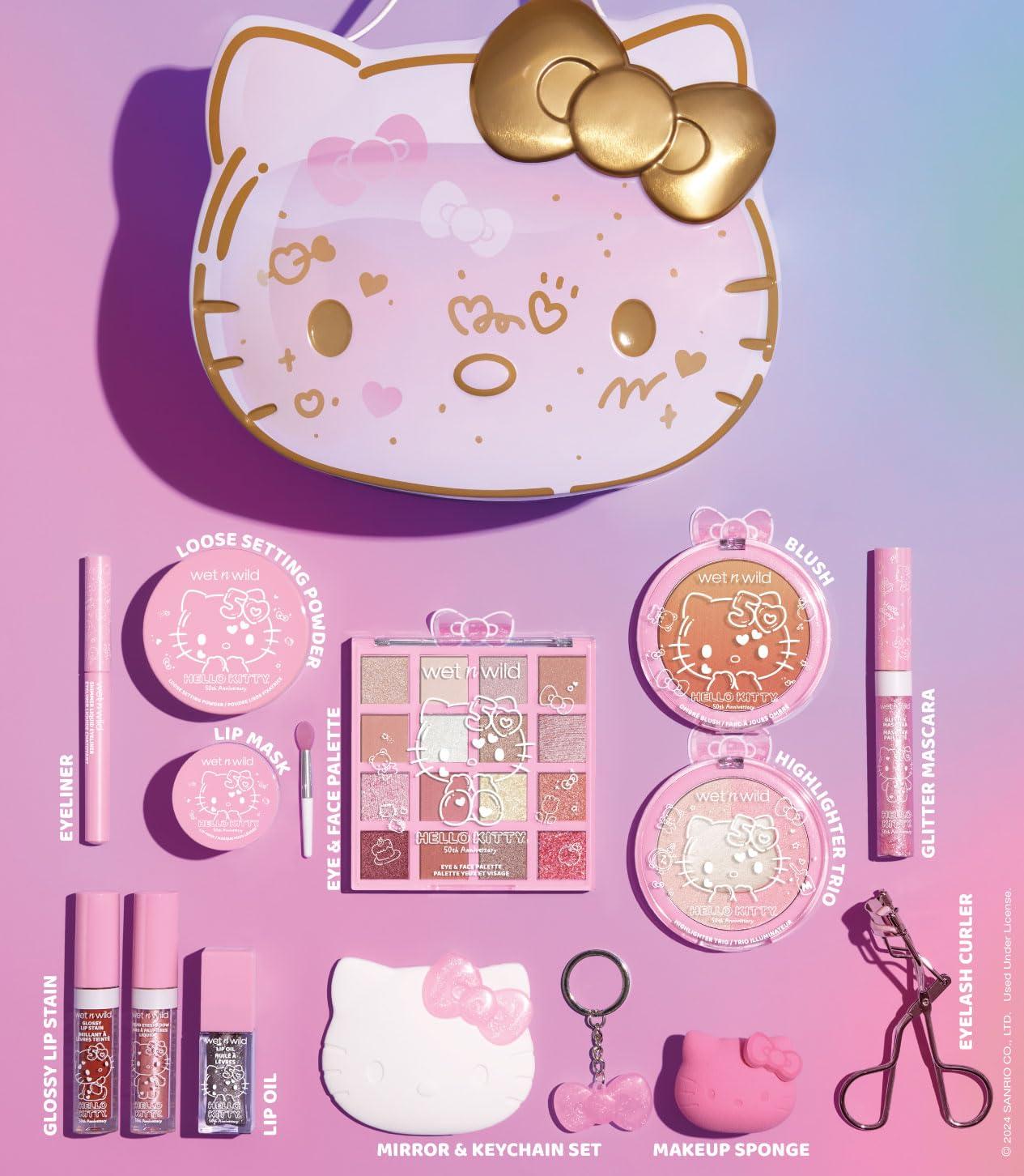 wet n wild Marilyn Monroe Collection PR Box – Makeup Set with Versatile Brushes, Buildable & Blendable Palettes, Vibrant Colors, & Lip Glosses for Unique Looks, Cruelty-Free & Vegan(Hello Kitty)