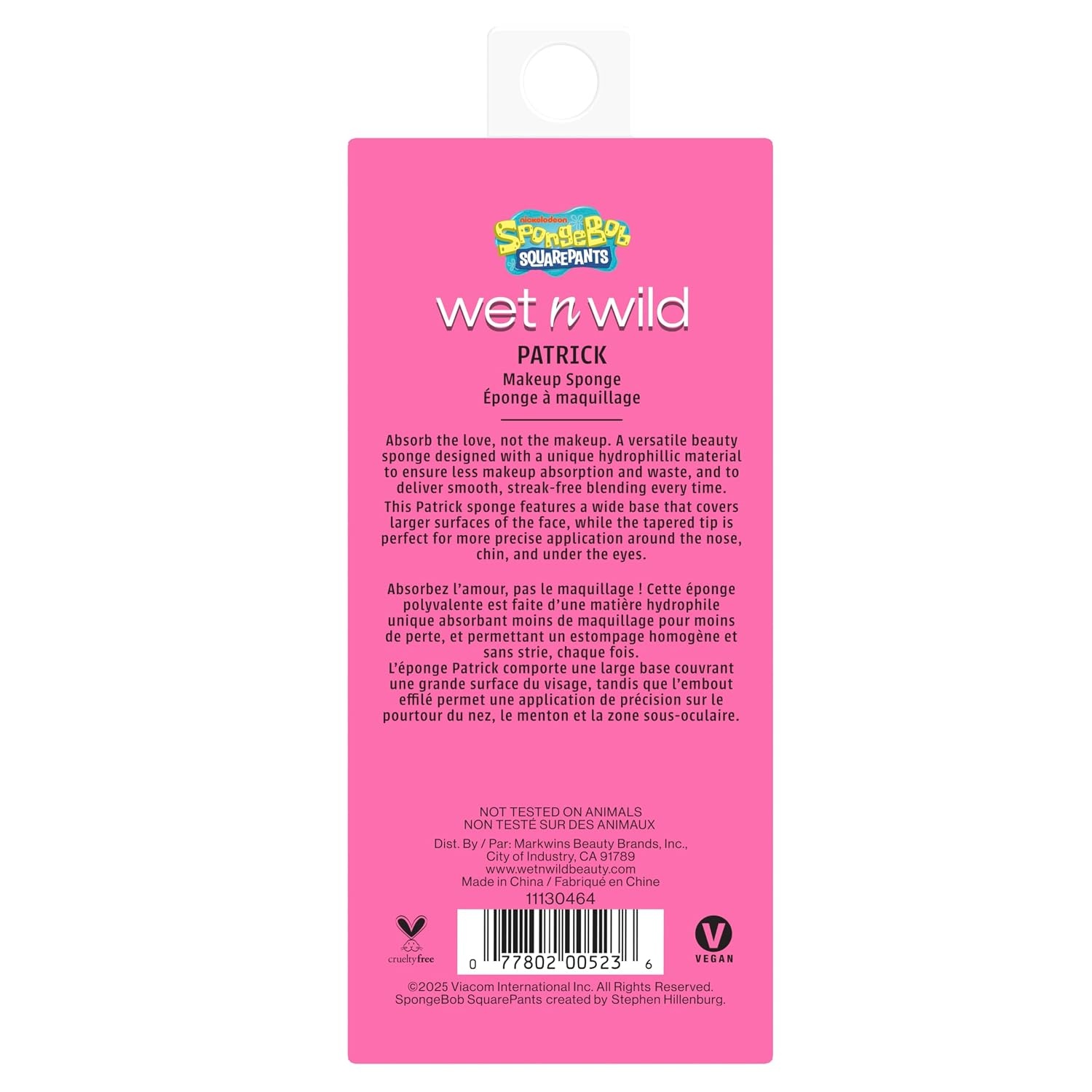 wet n wild SpongeBob SquarePants Collection Makeup Sponge, Hydrophilic Reusable 3D Hourglass Beauty Blender – Squidward Tentacles(Patrick Star)