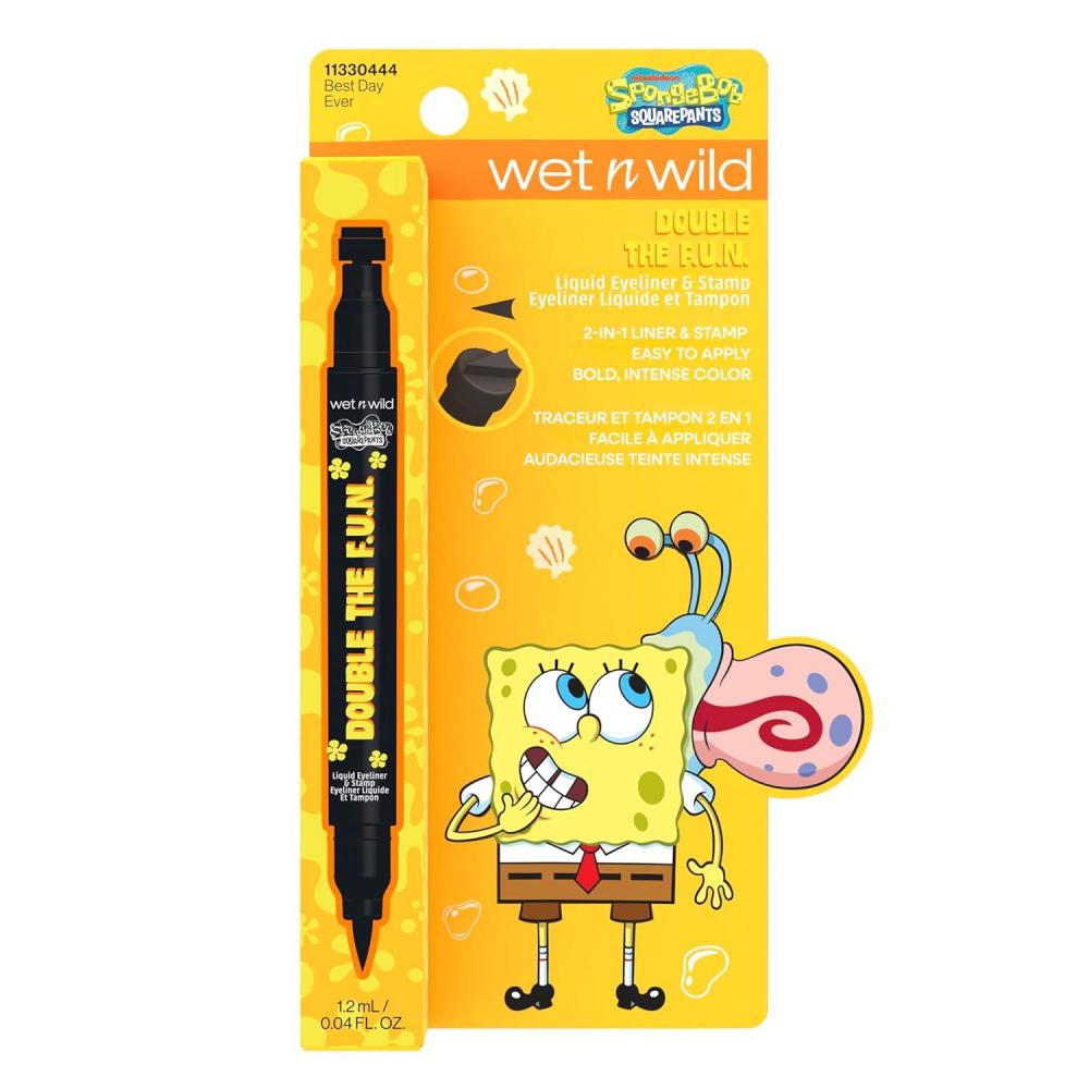 wet n wild Spongebob Double The F.U.N. Liquid Eyeliner & Stamp – Best Day Ever