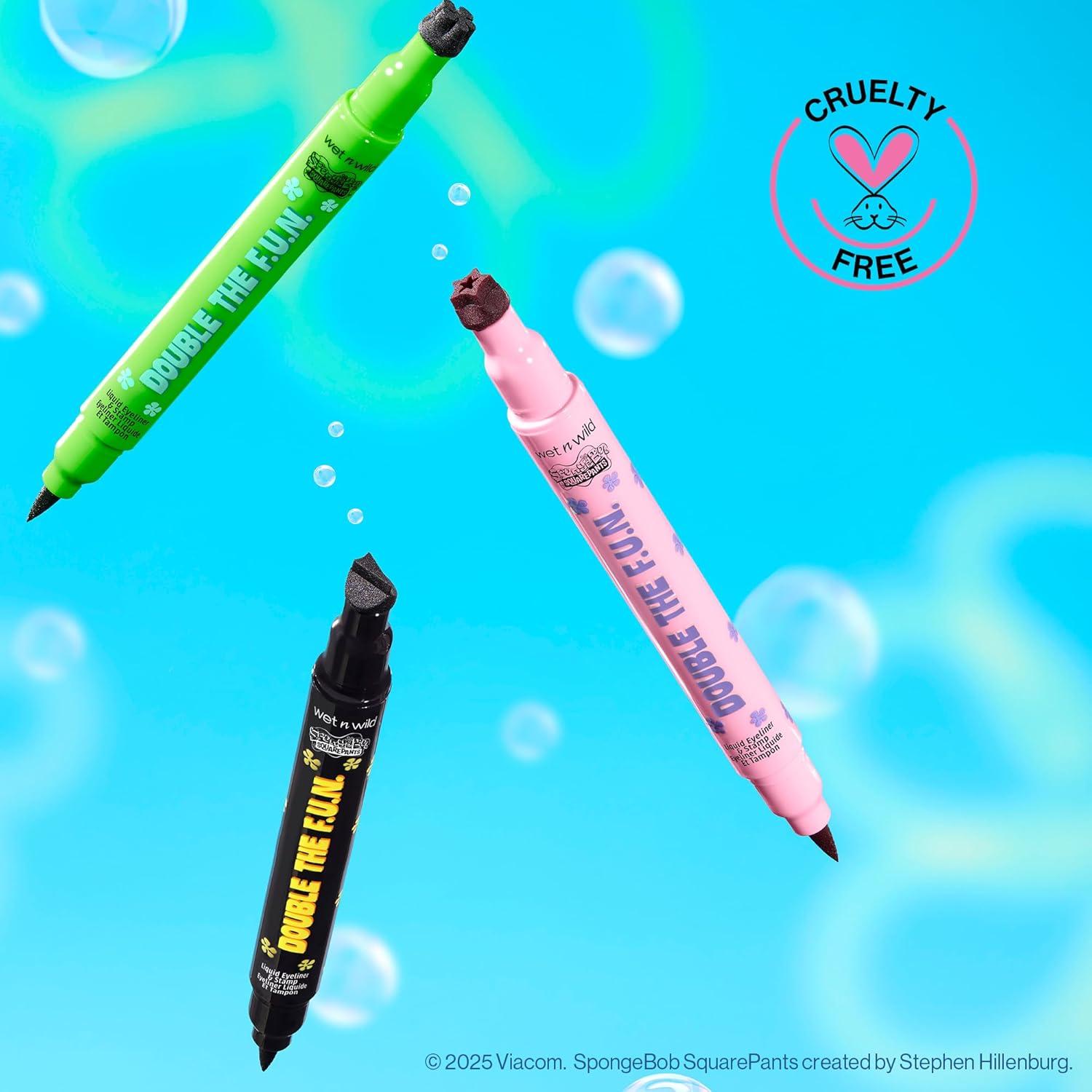 wet n wild Spongebob Double The F.U.N. Liquid Eyeliner & Stamp – Best Day Ever