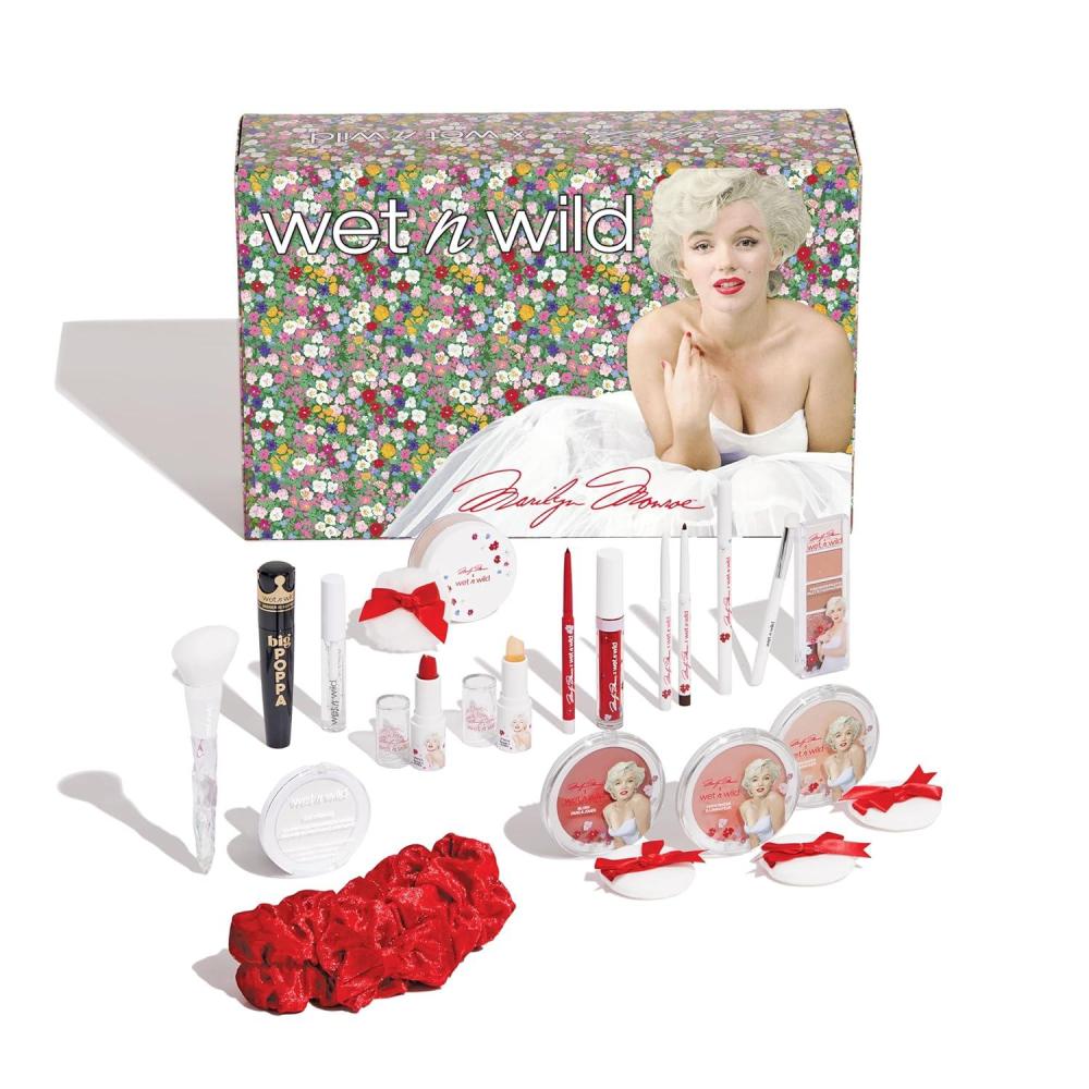 wet n wild Marilyn Monroe Collection PR Box – Makeup Set with Versatile Brushes, Buildable & Blendable Palettes, Vibrant Colors, & Lip Glosses for Unique Looks, Cruelty-Free & Vegan(Marilyn Monroe)