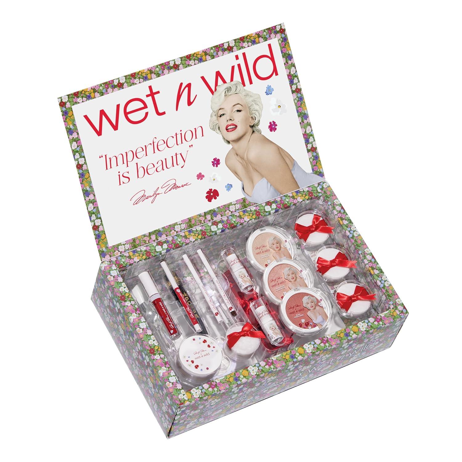 wet n wild Marilyn Monroe Collection PR Box – Makeup Set with Versatile Brushes, Buildable & Blendable Palettes, Vibrant Colors, & Lip Glosses for Unique Looks, Cruelty-Free & Vegan(Marilyn Monroe)