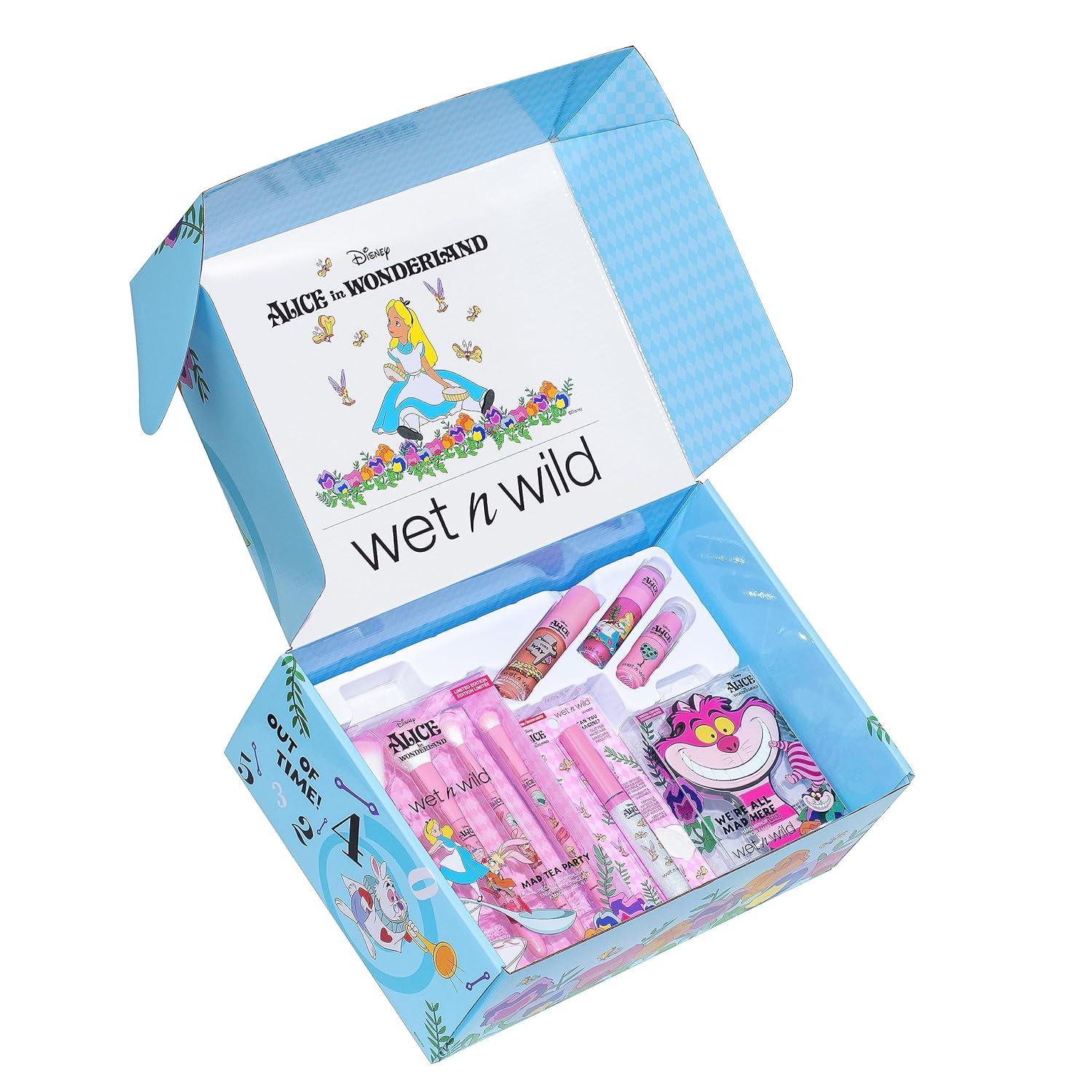 wet n wild Marilyn Monroe Collection PR Box – Makeup Set with Versatile Brushes, Buildable & Blendable Palettes, Vibrant Colors, & Lip Glosses for Unique Looks, Cruelty-Free & Vegan(Alice In Wonderland)