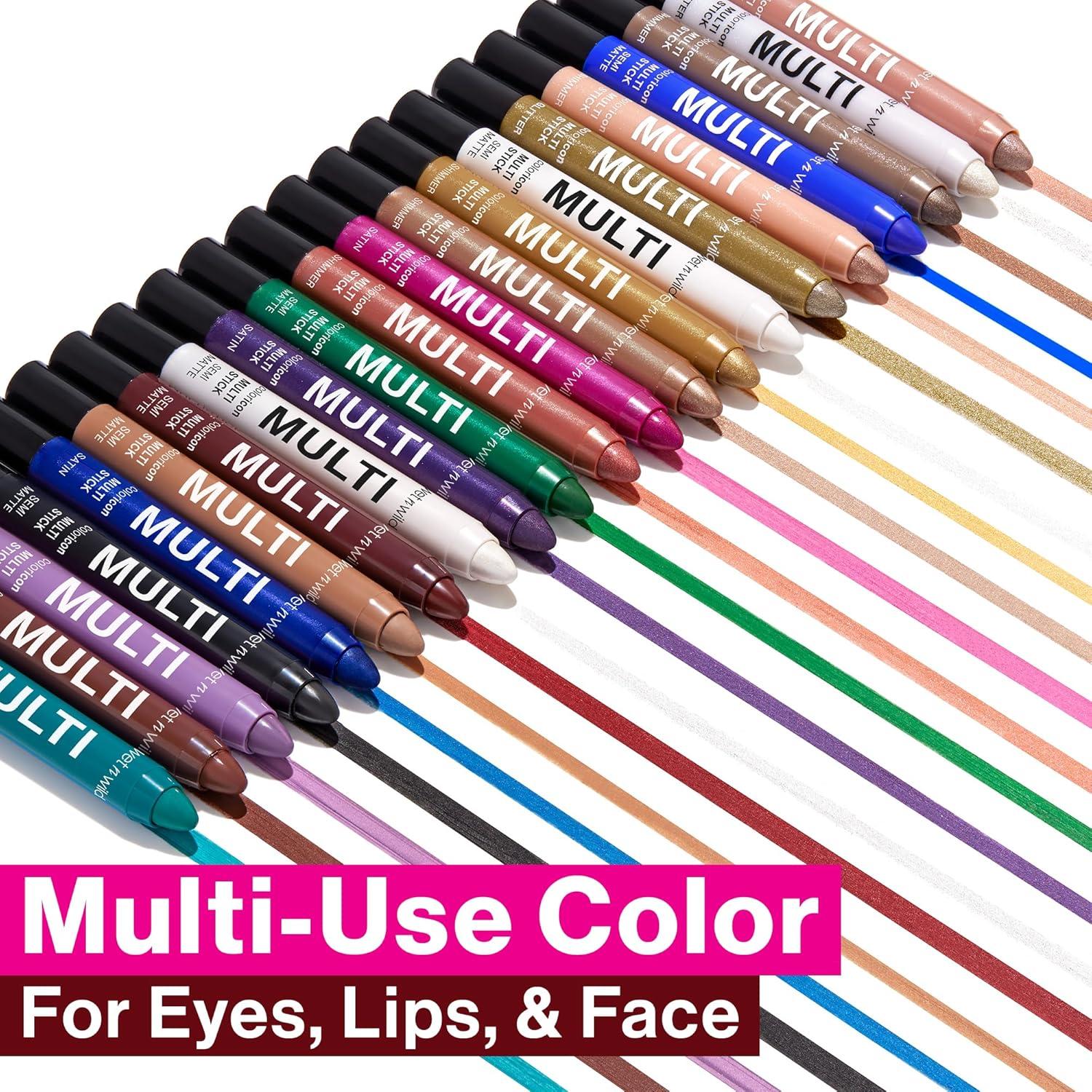 wet n wild Color Icon Cream Eyeliner Eyeshadow Multi-Stick, Moisturizing, Nourishing Velvety Cream-to-Powder Buildable & Blendable Formula, Cruelty-Free & Vegan – Champagne Room(Burning Bridge)