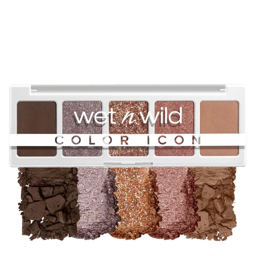 wet n wild Color Icon Eyeshadow Makeup 5 Pan Palette, Matte, Shimmer, Metallic, Long Wearing, Rich Buttery Pigment, Cruelty Free – Camo-flaunt(Camo-flaunt)