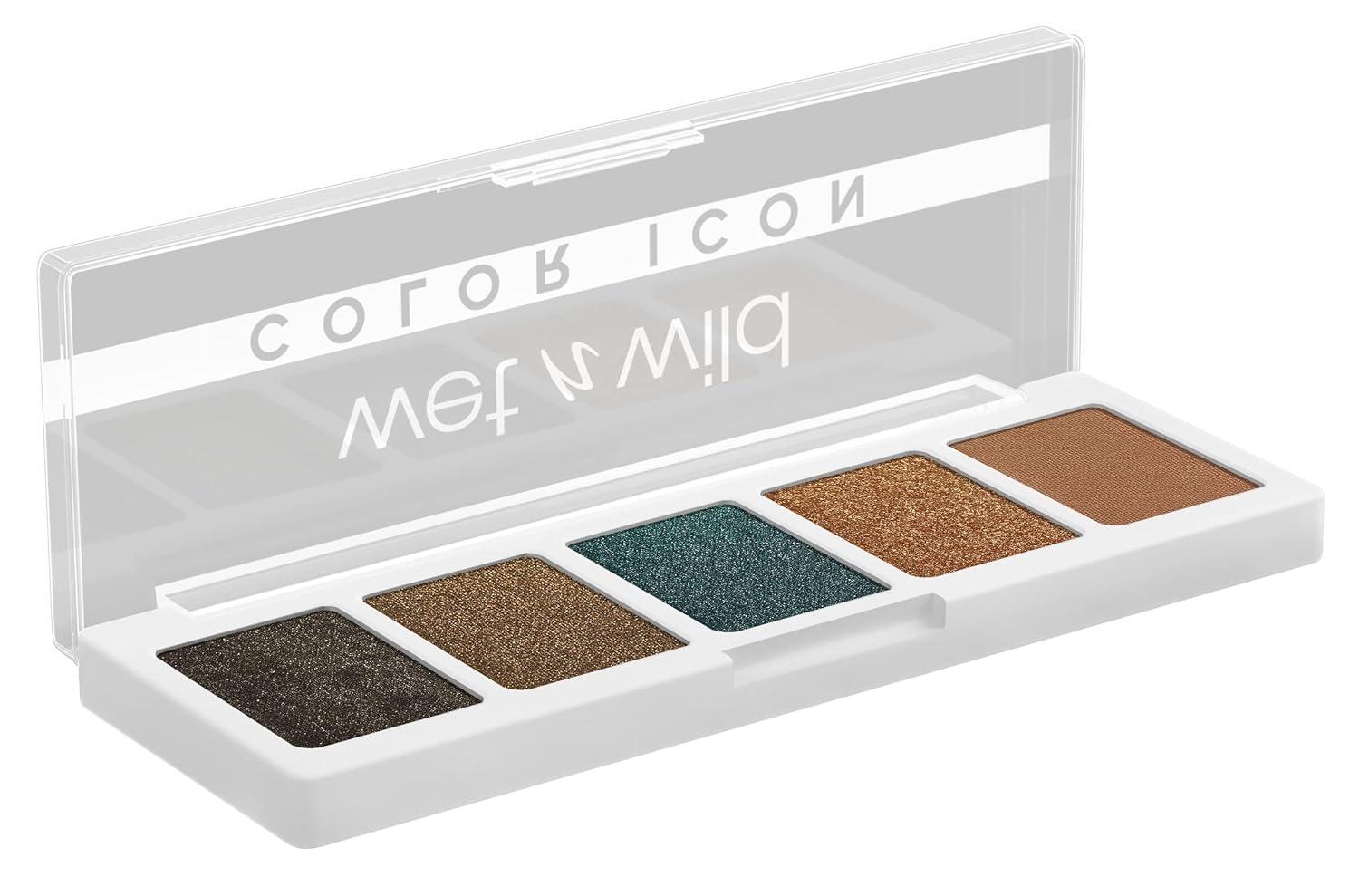 wet n wild Color Icon Eyeshadow Makeup 5 Pan Palette, Matte, Shimmer, Metallic, Long Wearing, Rich Buttery Pigment, Cruelty Free – Camo-flaunt(My Lucky Charm)