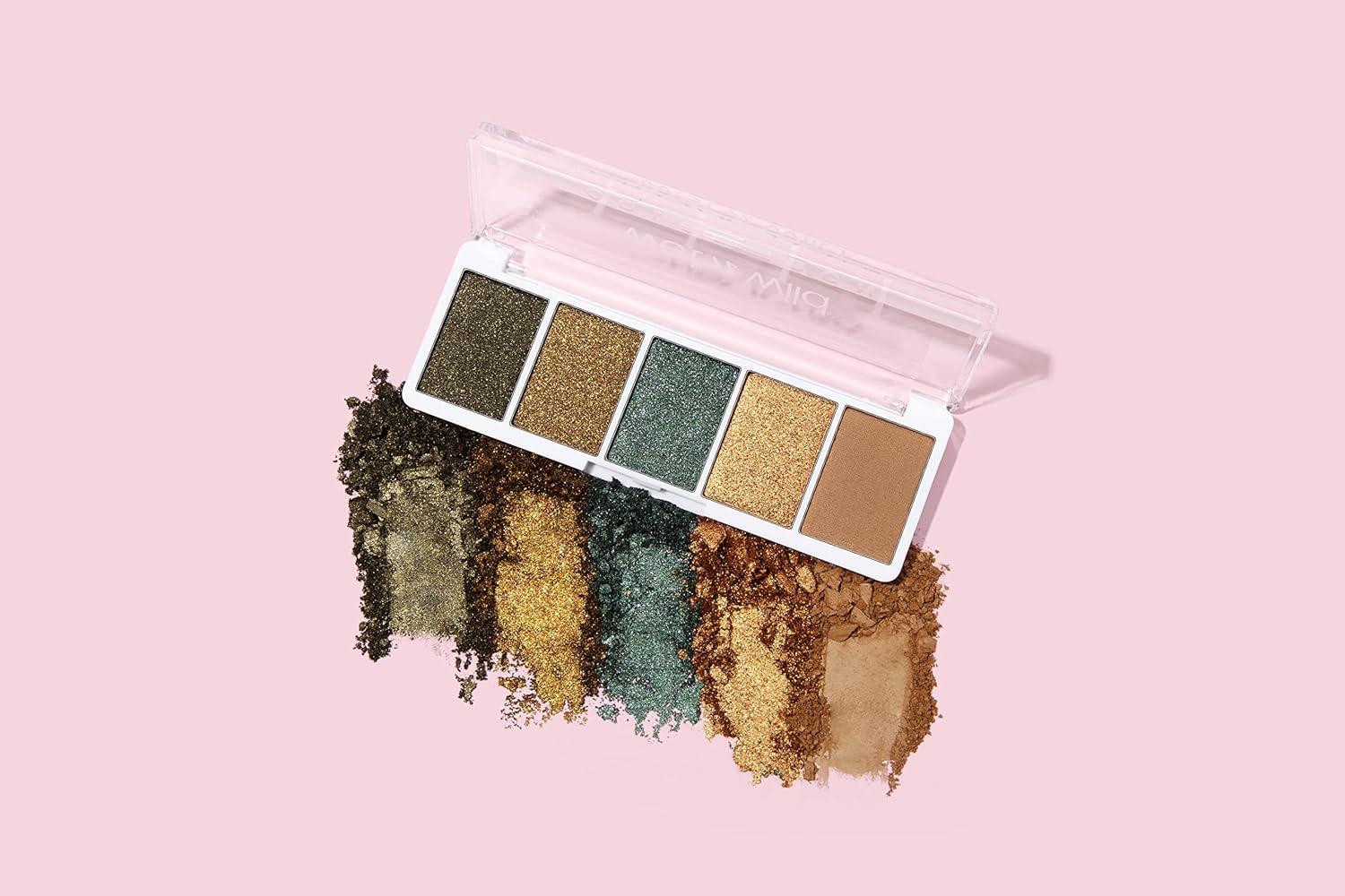 wet n wild Color Icon Eyeshadow Makeup 5 Pan Palette, Matte, Shimmer, Metallic, Long Wearing, Rich Buttery Pigment, Cruelty Free – Camo-flaunt(My Lucky Charm)