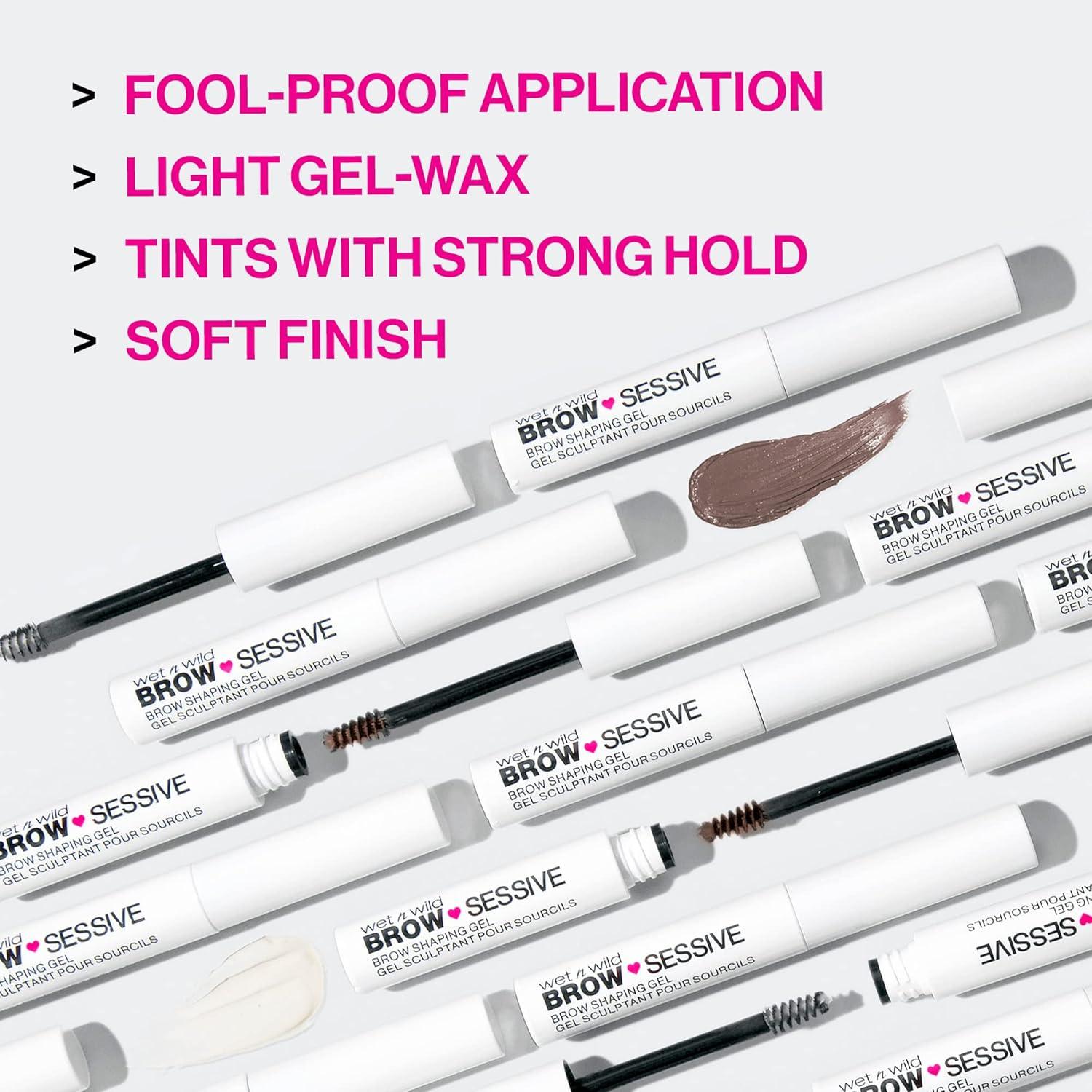 wet n wild Brow-Sessive Eyebrow Shaping Makeup Gel Blonde(Brown)
