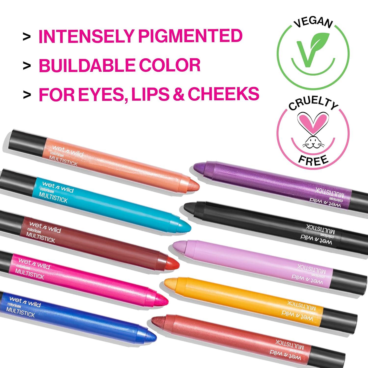 wet n wild Color Icon Cream Eyeliner Eyeshadow Multi-Stick, Moisturizing, Nourishing Velvety Cream-to-Powder Buildable & Blendable Formula, Cruelty-Free & Vegan – Champagne Room(Born To Flirt)