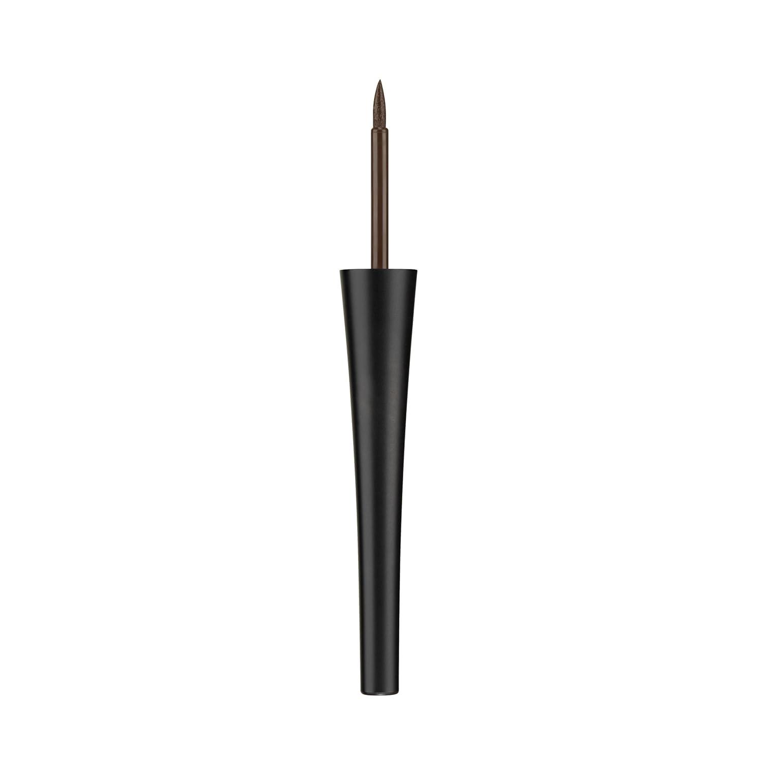 wet n wild H2O Proof Liquid Eyeliner, Waterproof & Smudge-Proof, Long-Lasting Definition, Precise Brush Applicator, Cruelty-Free – Dark Brown(Dark Brown)