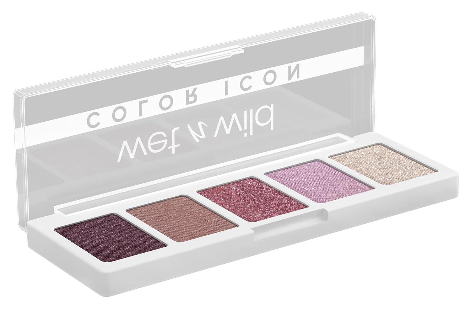 wet n wild Color Icon Eyeshadow Makeup 5 Pan Palette, Matte, Shimmer, Metallic, Long Wearing, Rich Buttery Pigment, Cruelty Free – Camo-flaunt(Petalette)