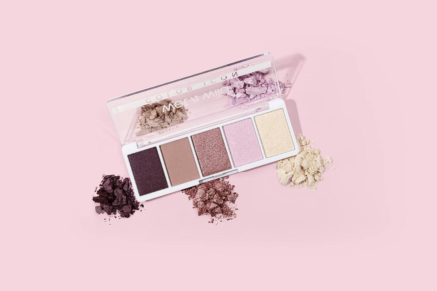wet n wild Color Icon Eyeshadow Makeup 5 Pan Palette, Matte, Shimmer, Metallic, Long Wearing, Rich Buttery Pigment, Cruelty Free – Camo-flaunt(Petalette)