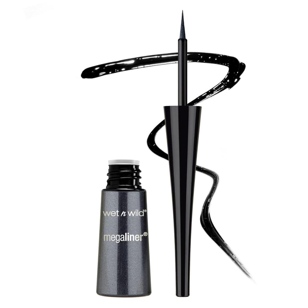 wet n wild MegaLiner Liquid Eyeliner – Black(Black)
