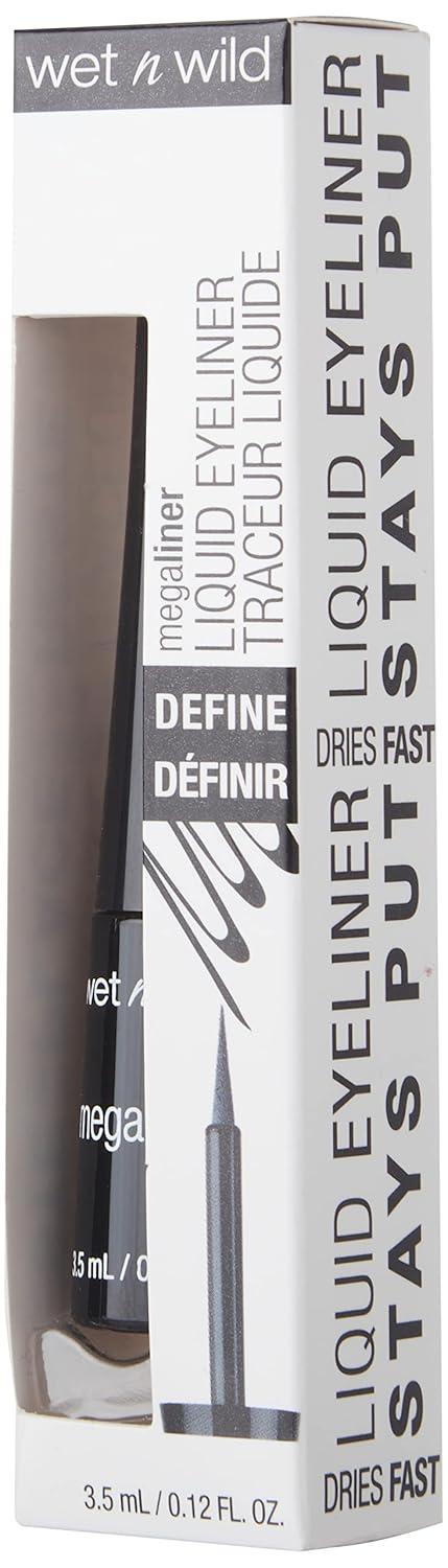 wet n wild MegaLiner Liquid Eyeliner – Black(Black)