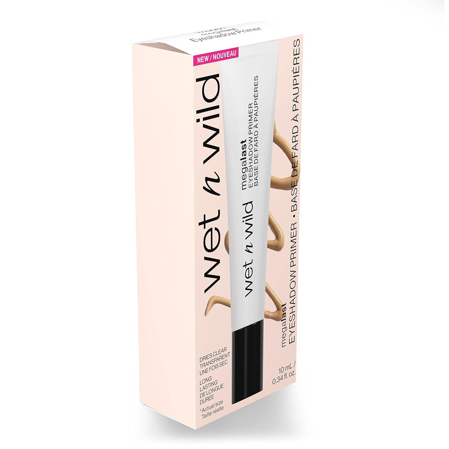 wet n wild Megalast Eyeshadow Primer, lightweight formula, inflused with Vitamin E(0.03 Ounce (Pack of 1))