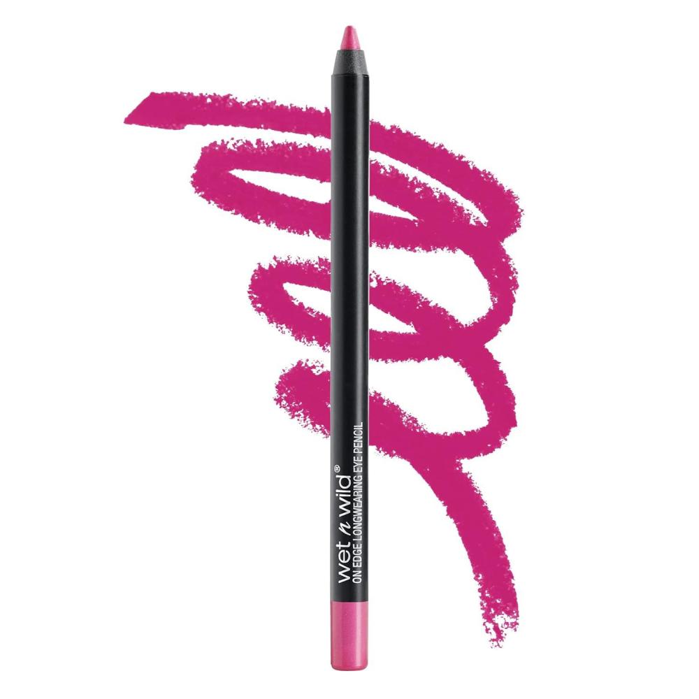 wet n wild Eyeliner Pencil On Edge Longwearing Eye Liner, Long Lasting, Smudge Proof, Fade Resistant, Highly Pigmented, Creamy Smooth Soft Gliding, Shock Therapy, Pink(Shock Therapy)