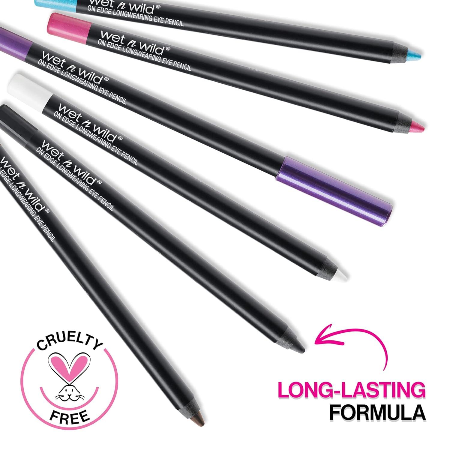 wet n wild Eyeliner Pencil On Edge Longwearing Eye Liner, Long Lasting, Smudge Proof, Fade Resistant, Highly Pigmented, Creamy Smooth Soft Gliding, Shock Therapy, Pink(Shock Therapy)