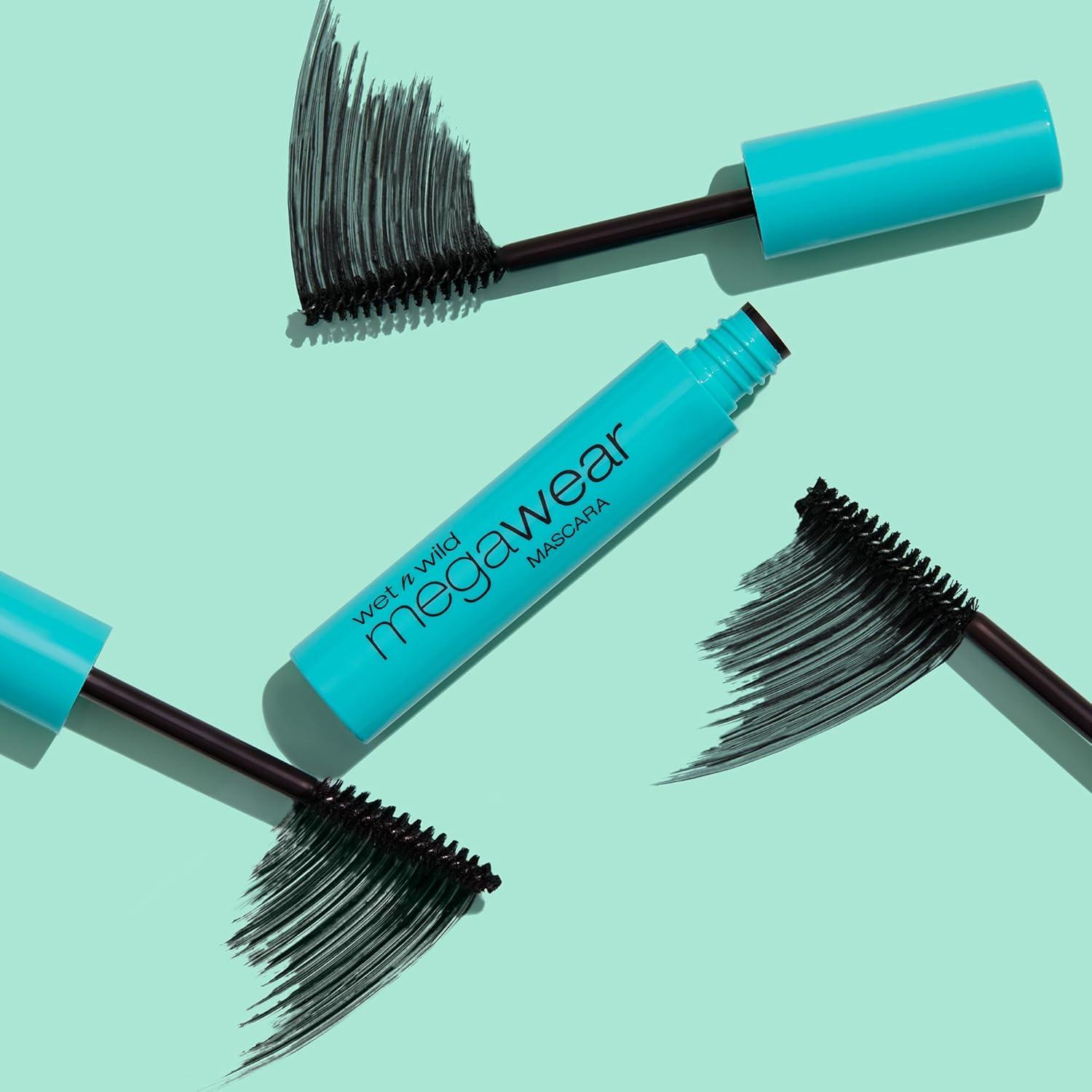 wet n wild Enhance and Define Megawear Mascara, Gentle Gel Volumizing Formula that Promotes Full & Healthy Lashes, Enriched with Soy Protein & Panthenol, Cruelty-Free & Vegan – Black