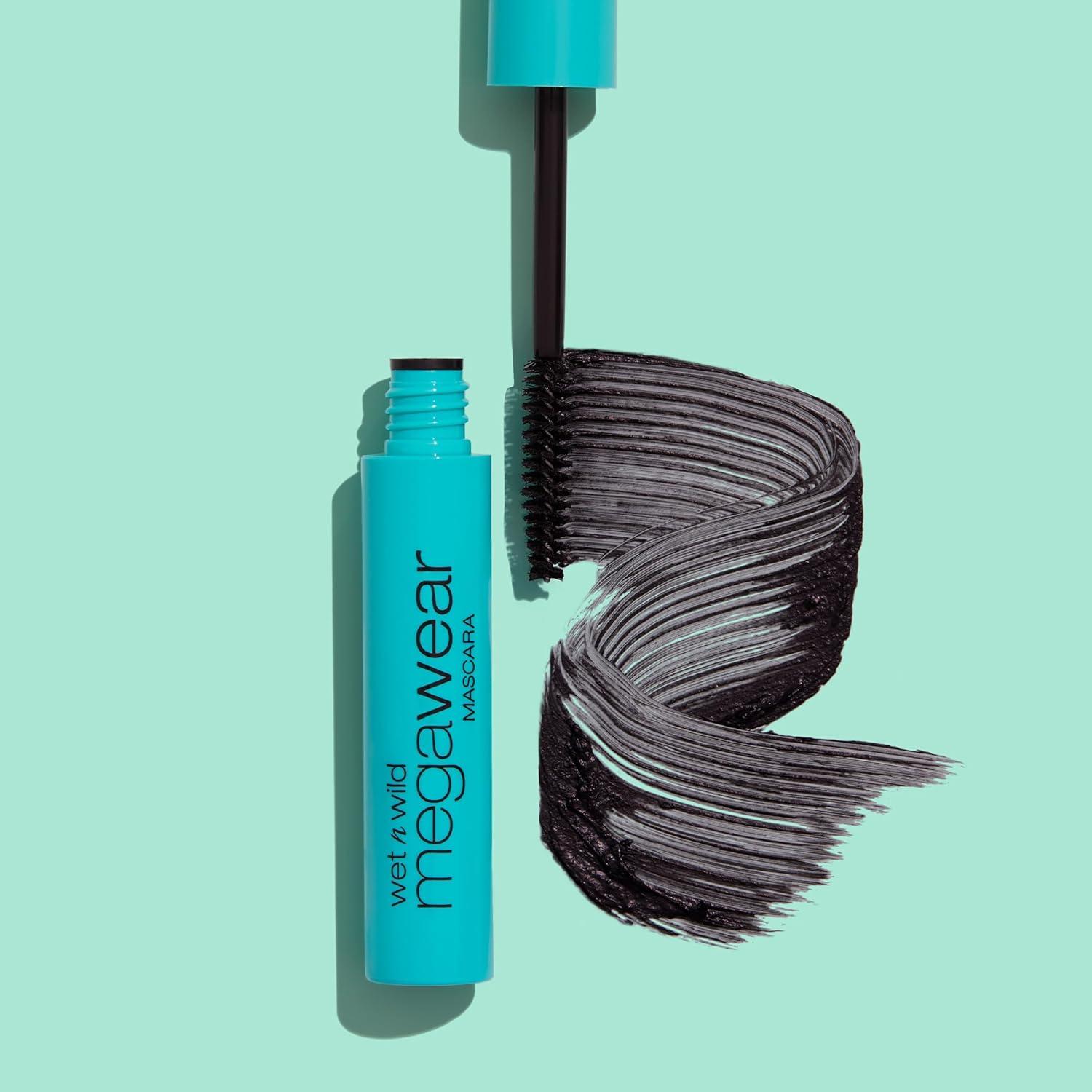 wet n wild Enhance and Define Megawear Mascara, Gentle Gel Volumizing Formula that Promotes Full & Healthy Lashes, Enriched with Soy Protein & Panthenol, Cruelty-Free & Vegan – Black