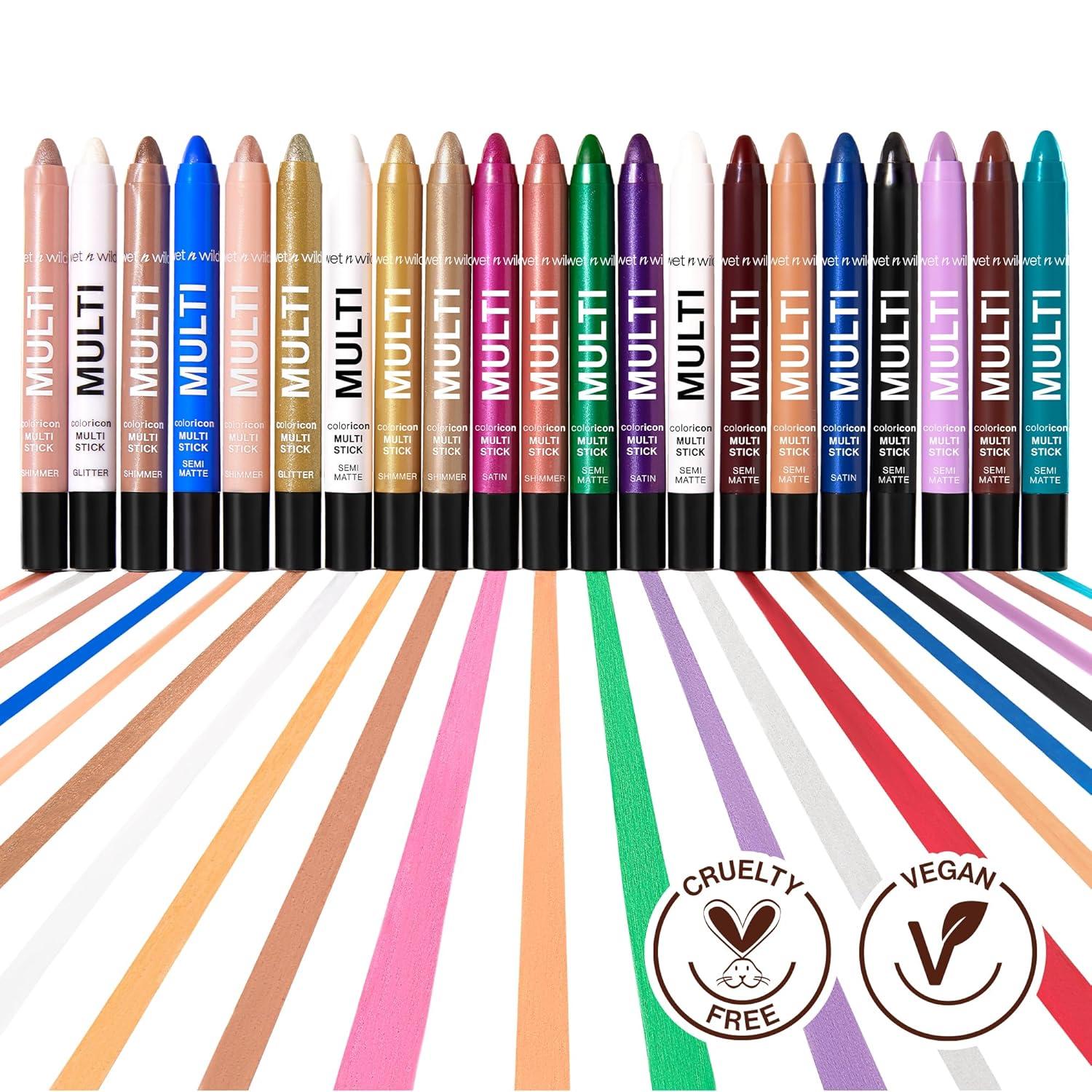 wet n wild Color Icon Cream Eyeliner Eyeshadow Multi-Stick, Moisturizing, Nourishing Velvety Cream-to-Powder Buildable & Blendable Formula, Cruelty-Free & Vegan – Champagne Room(Cheat Day)