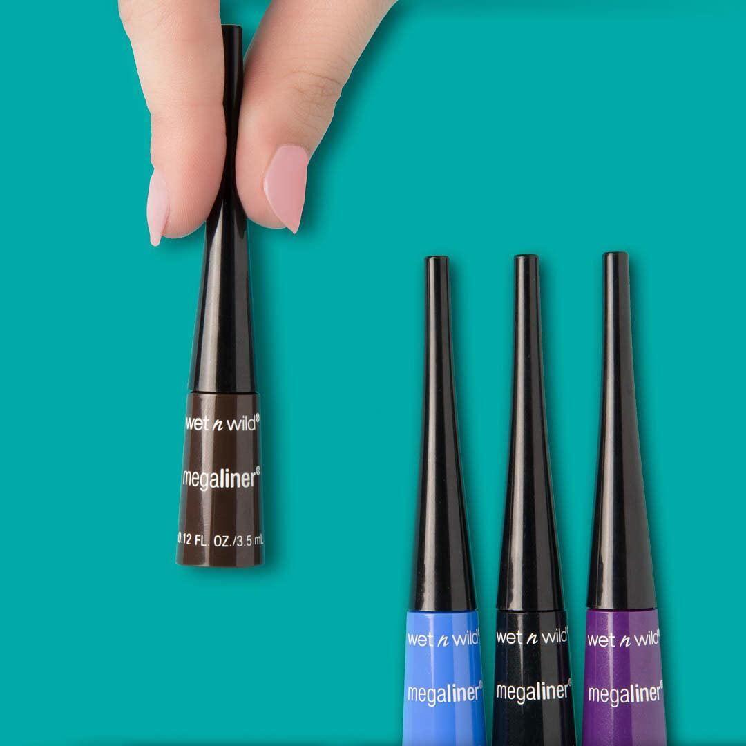 wet n wild MegaLiner Liquid Eyeliner – Black(Electric Purple)