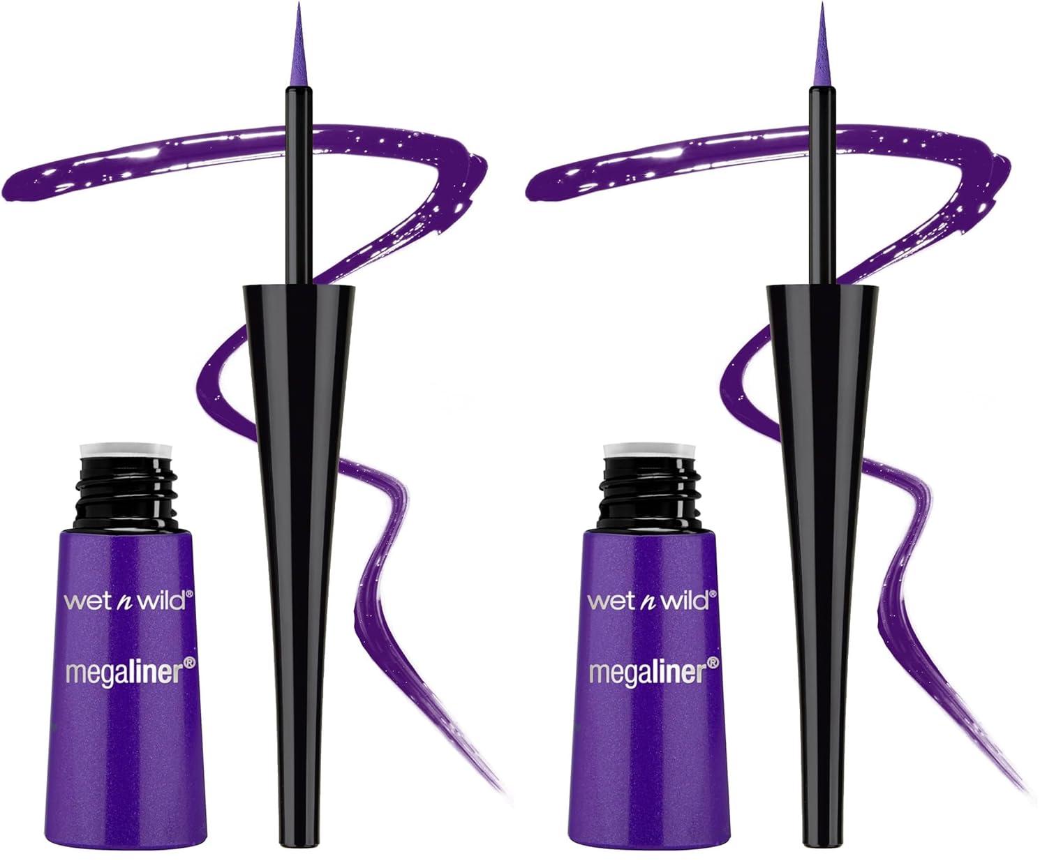 wet n wild MegaLiner Liquid Eyeliner – Black(Electric Purple)