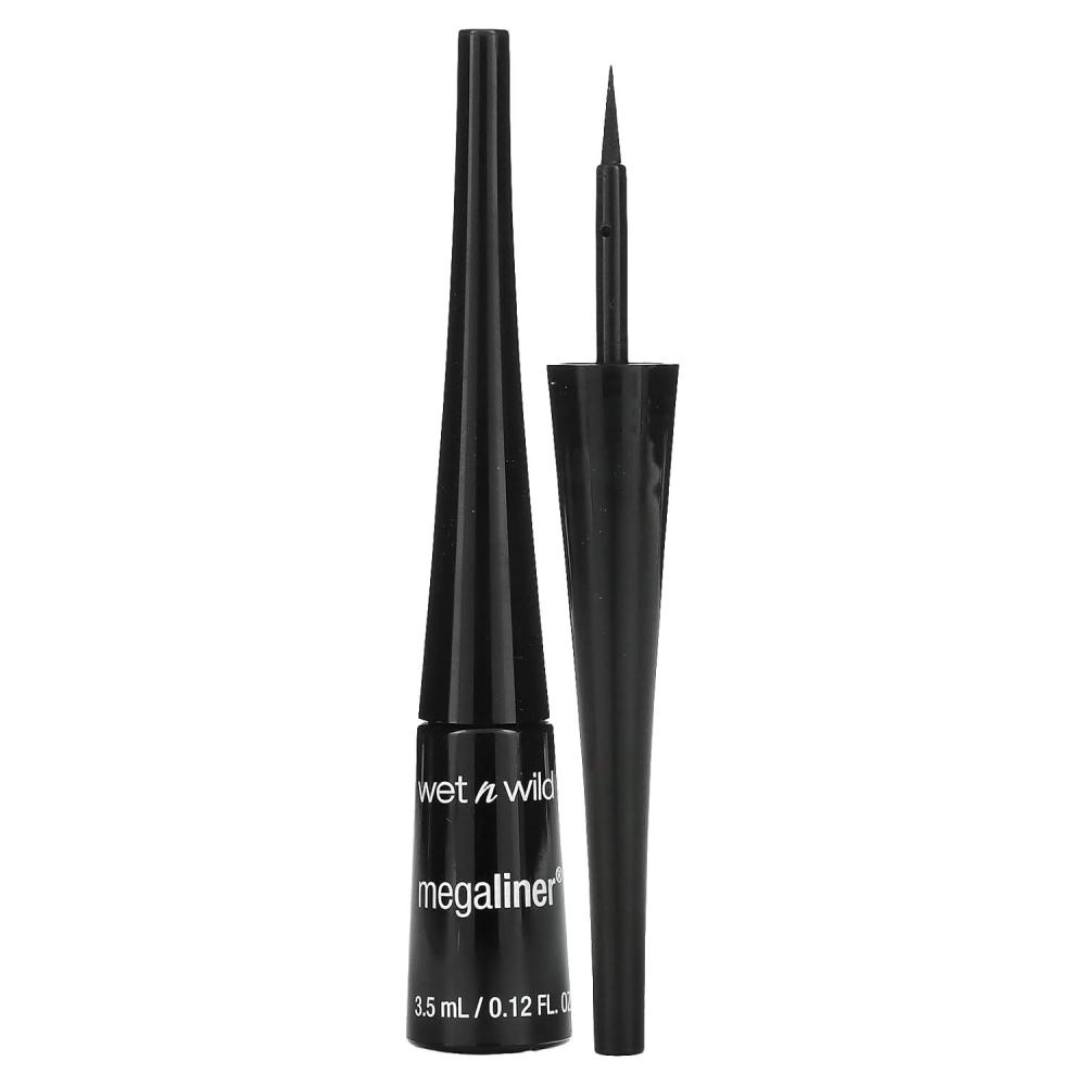 wet n wild MegaLiner Liquid Eyeliner – Black(Black (packaging))