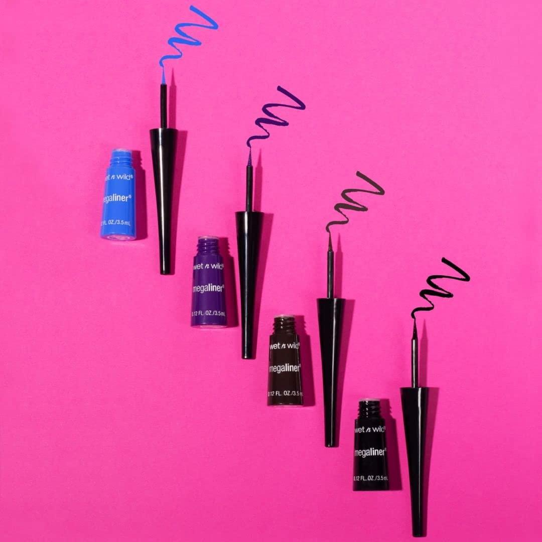 wet n wild MegaLiner Liquid Eyeliner – Black(Black (packaging))