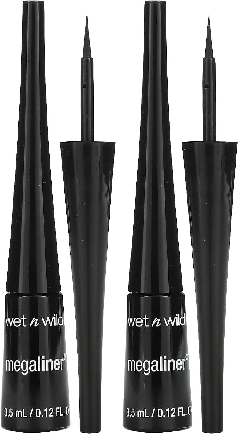 wet n wild MegaLiner Liquid Eyeliner – Black(Black (packaging))