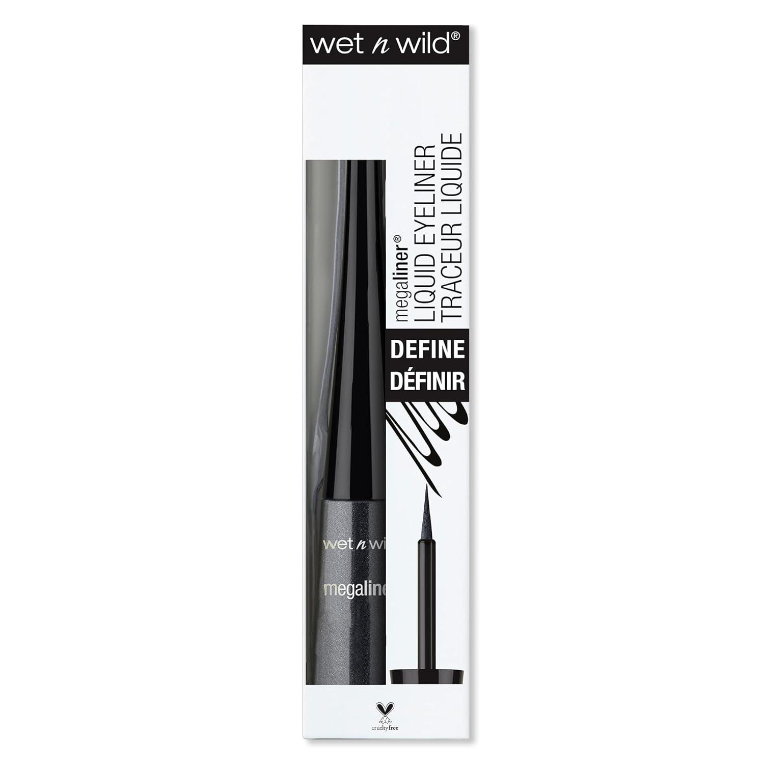 wet n wild MegaLiner Liquid Eyeliner – Black(Black (packaging))