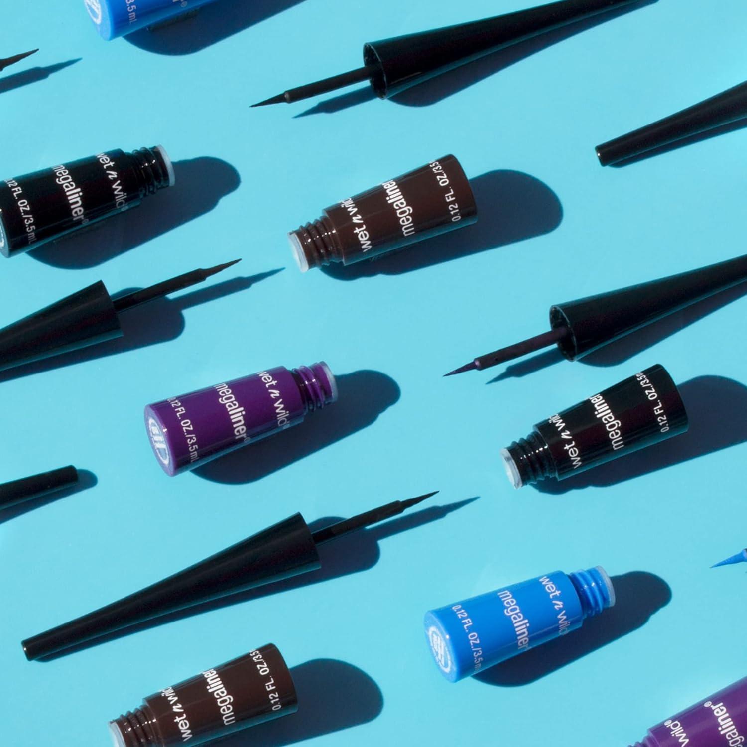 wet n wild MegaLiner Liquid Eyeliner – Black(Black (packaging))