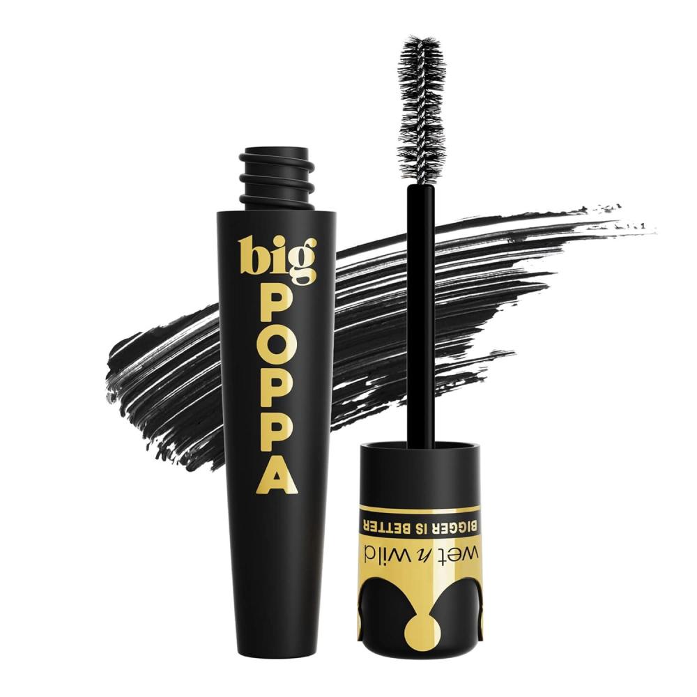 wet n wild So Defined Mascara, Volumizing & Lengthining with a Buildable Castor Oil-Infused Formula, Long-Lasting Clump-Free Application for Visibly lifted lashes, Vegan & Cruelty-Free – BLACK(Blackest Black)