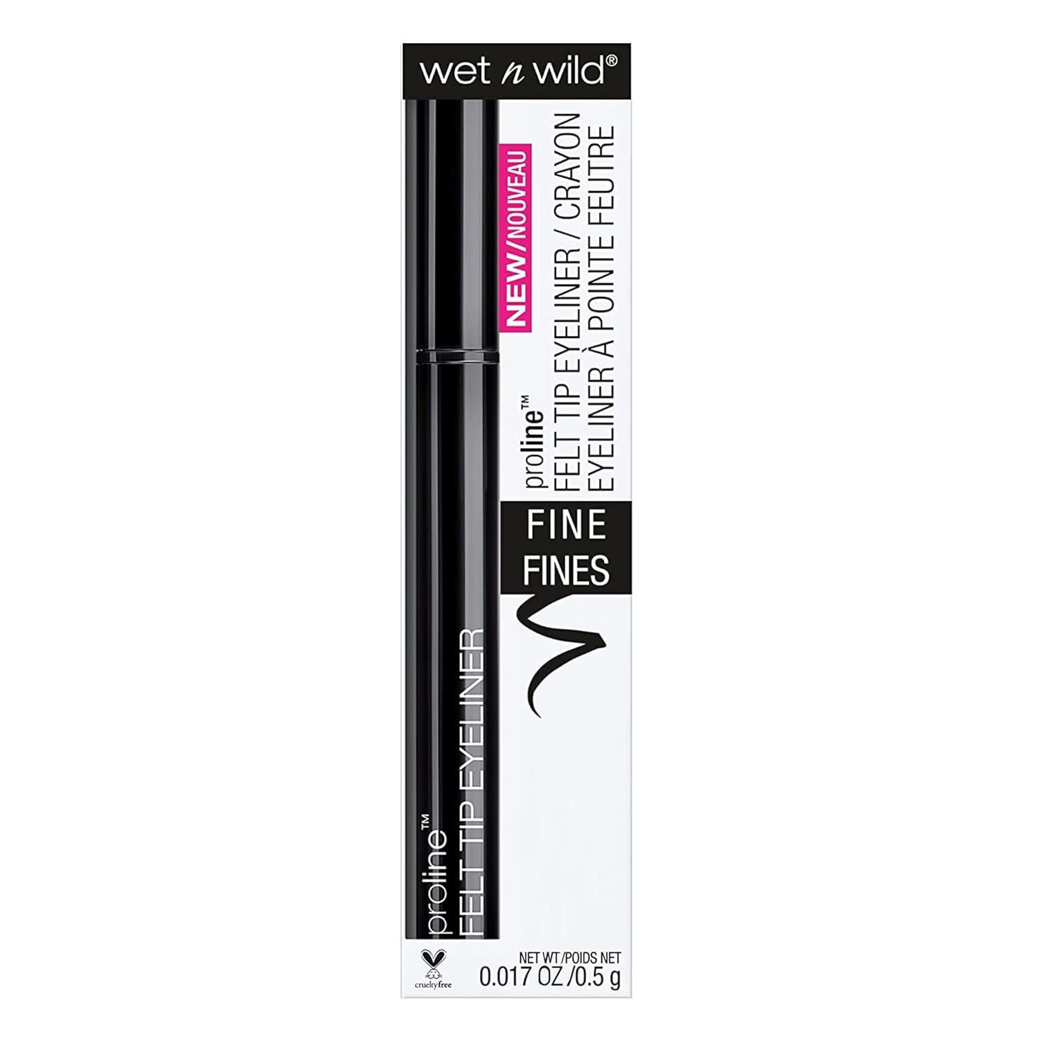 wet n wild Proline Felt Tip Eyeliner Dark Brown,.017z(Black)