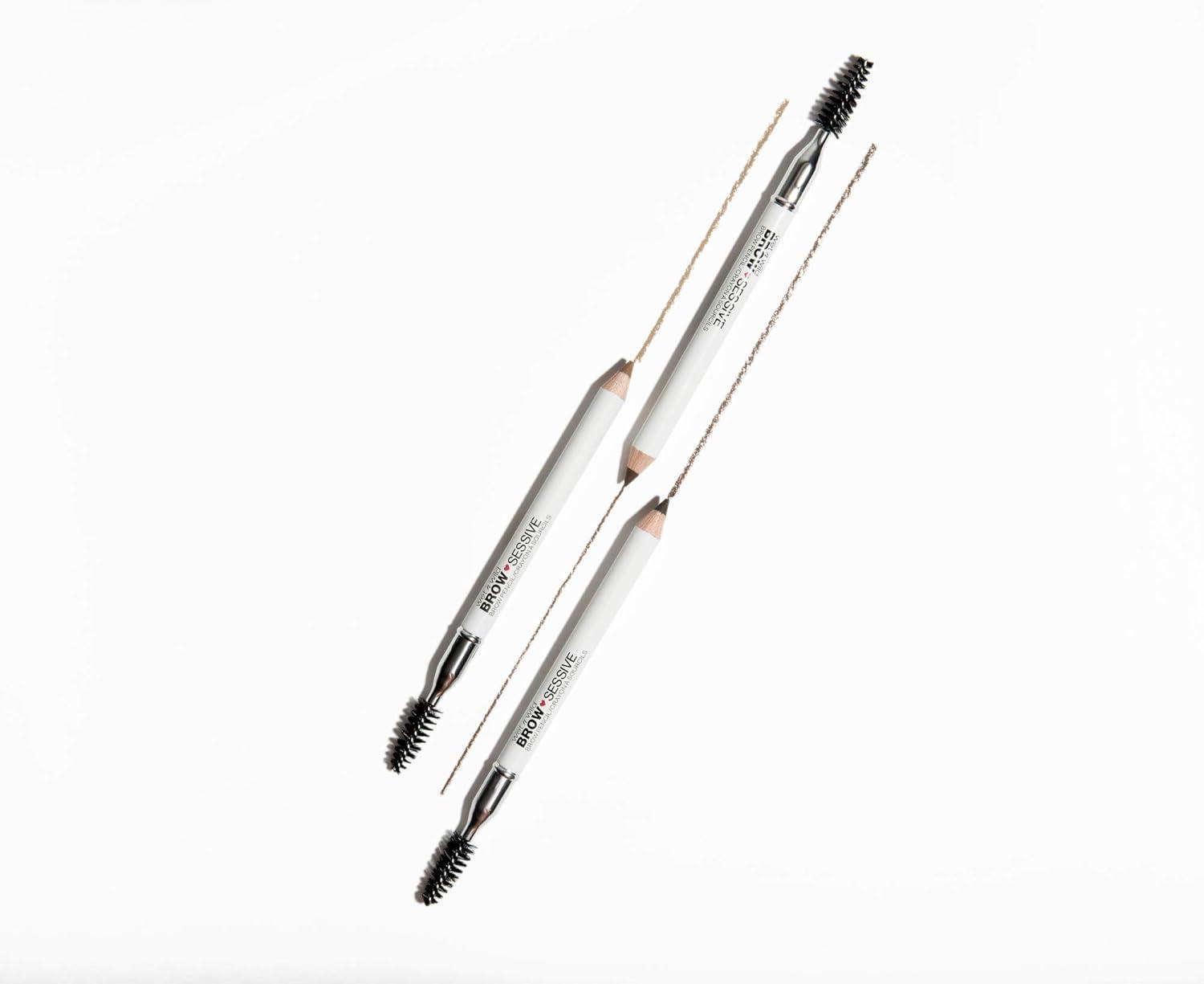 wet n wild Brow-Sessive Brow Pencil, Ultra-Precise Dual Ended Spoolie Brush for Perfect Buildable Blendable Shaping, Natural Lasting Shades for Every Brow, Cruelty-Free & Vegan – Dark Brown(Packaged)(Dark Brown(Packaged))