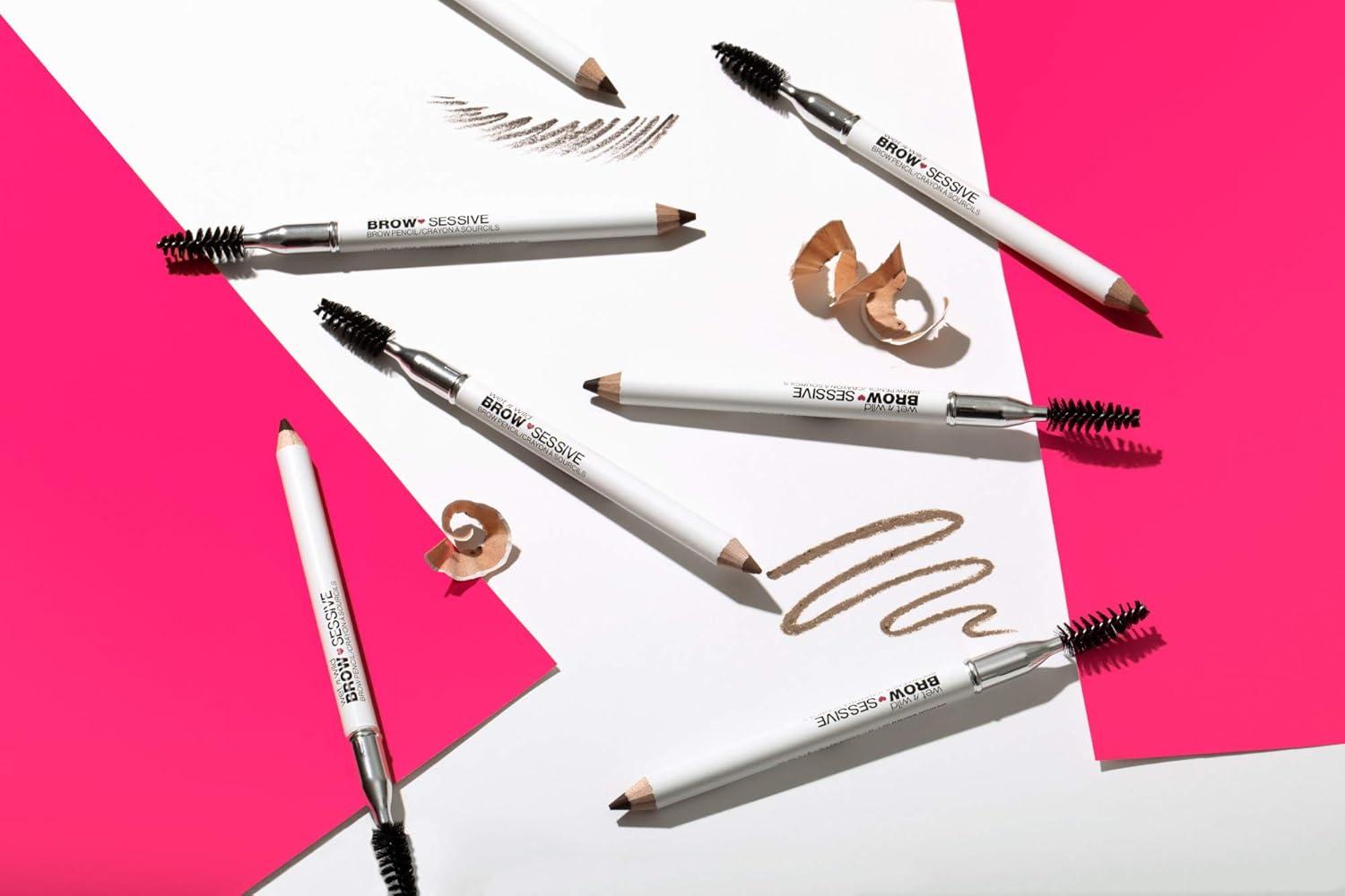 wet n wild Brow-Sessive Brow Pencil, Ultra-Precise Dual Ended Spoolie Brush for Perfect Buildable Blendable Shaping, Natural Lasting Shades for Every Brow, Cruelty-Free & Vegan – Dark Brown(Packaged)(Dark Brown(Packaged))