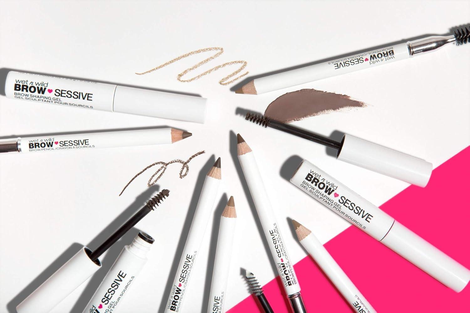 wet n wild Brow-Sessive Brow Pencil, Ultra-Precise Dual Ended Spoolie Brush for Perfect Buildable Blendable Shaping, Natural Lasting Shades for Every Brow, Cruelty-Free & Vegan – Dark Brown(Packaged)(Dark Brown(Packaged))