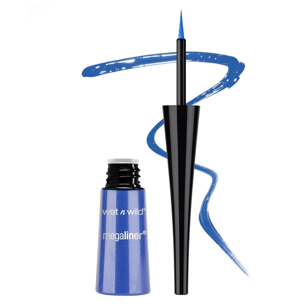 wet n wild MegaLiner Liquid Eyeliner – Black(Voltage Blue)