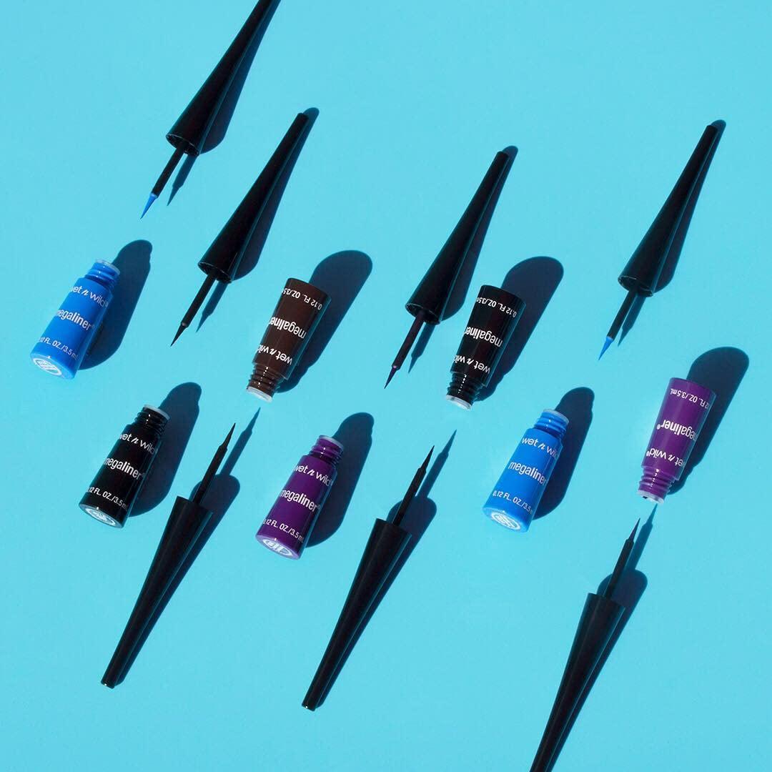 wet n wild MegaLiner Liquid Eyeliner – Black(Voltage Blue)
