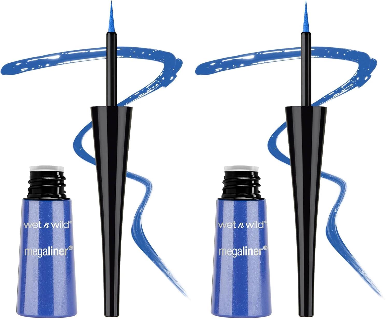 wet n wild MegaLiner Liquid Eyeliner – Black(Voltage Blue)