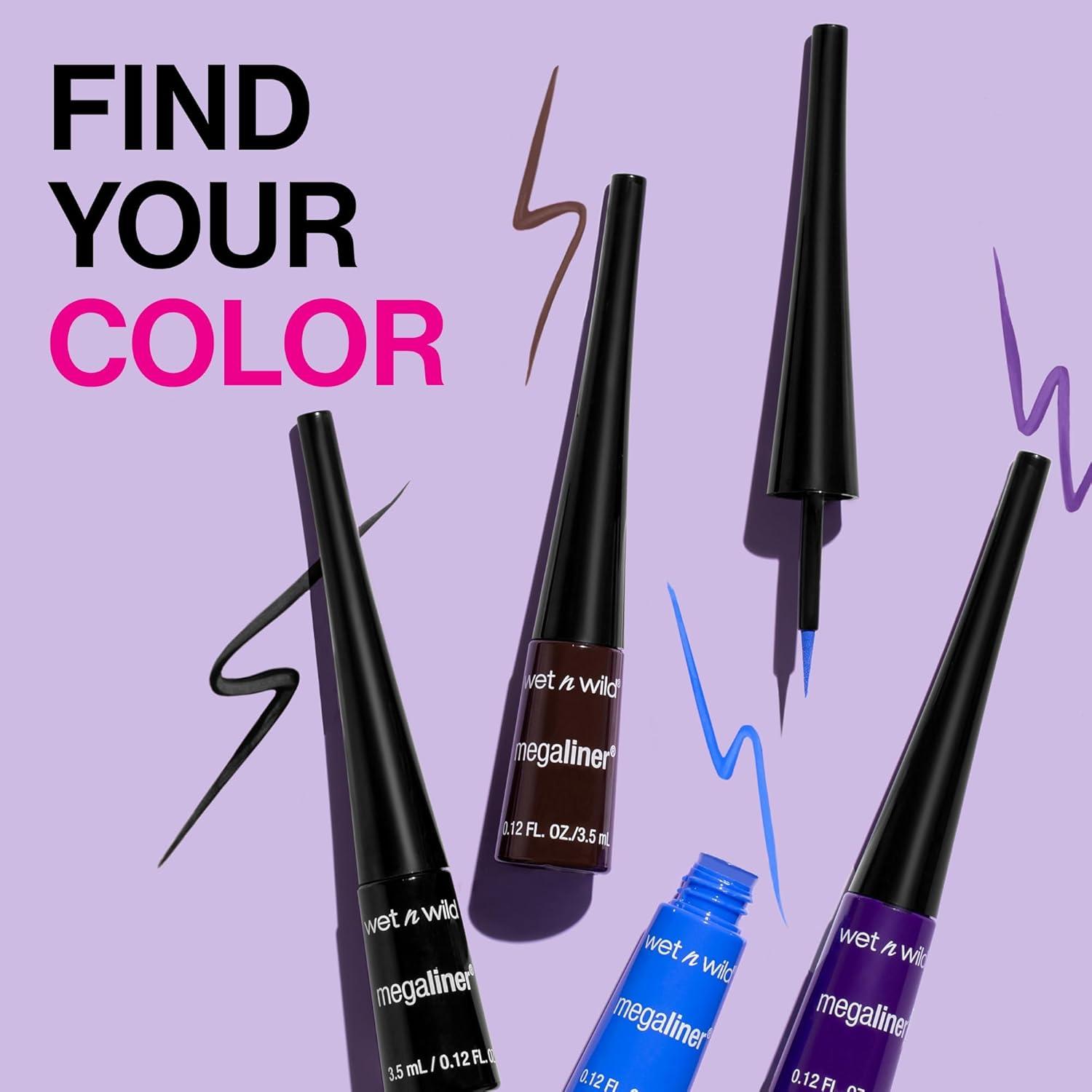 wet n wild MegaLiner Liquid Eyeliner – Black(Voltage Blue)