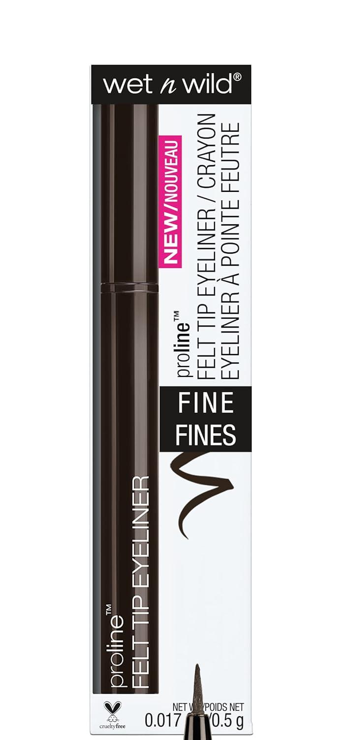 wet n wild Proline Felt Tip Eyeliner Dark Brown,.017z(Dark Brown)